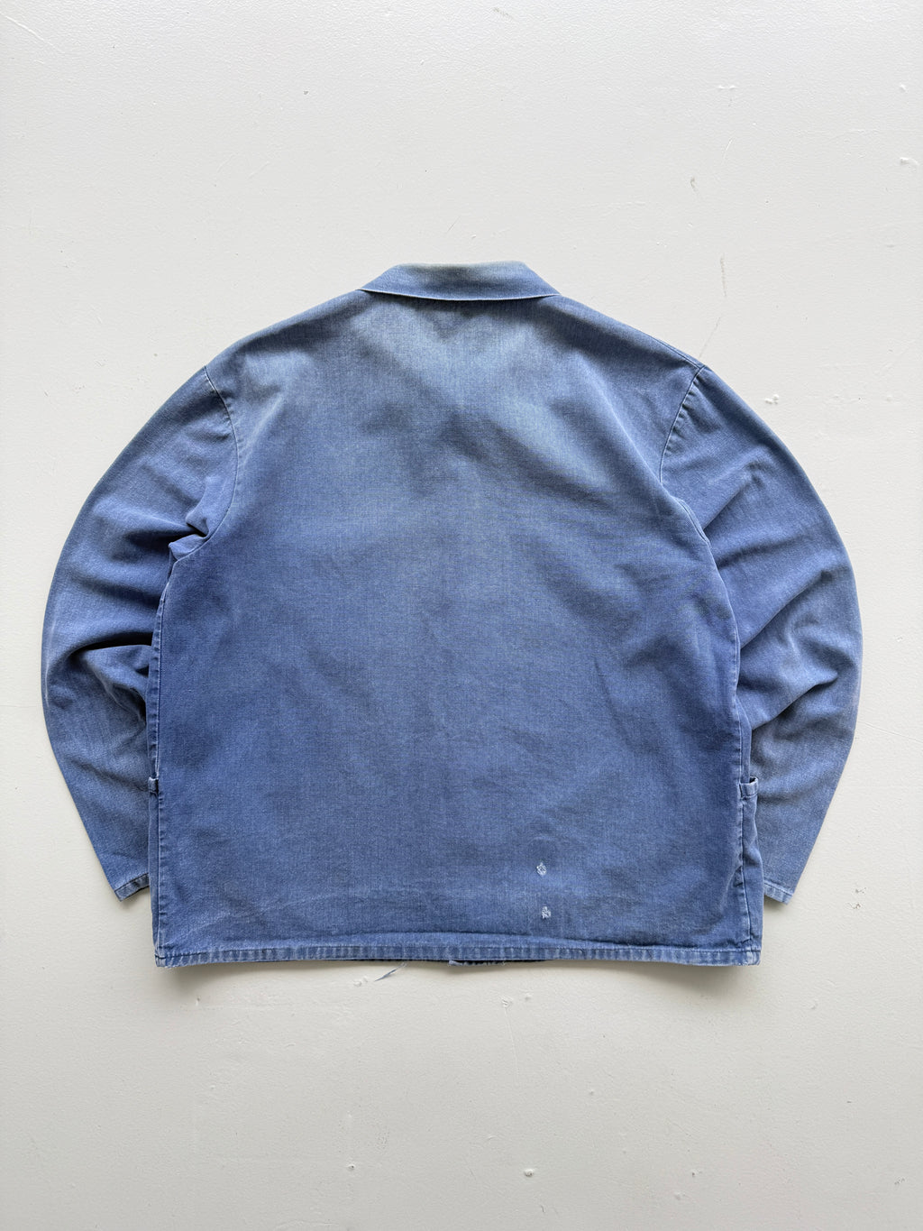 Faded Blue French 60s/70s Vintage Workwear Chore Jacket CH383 - Small