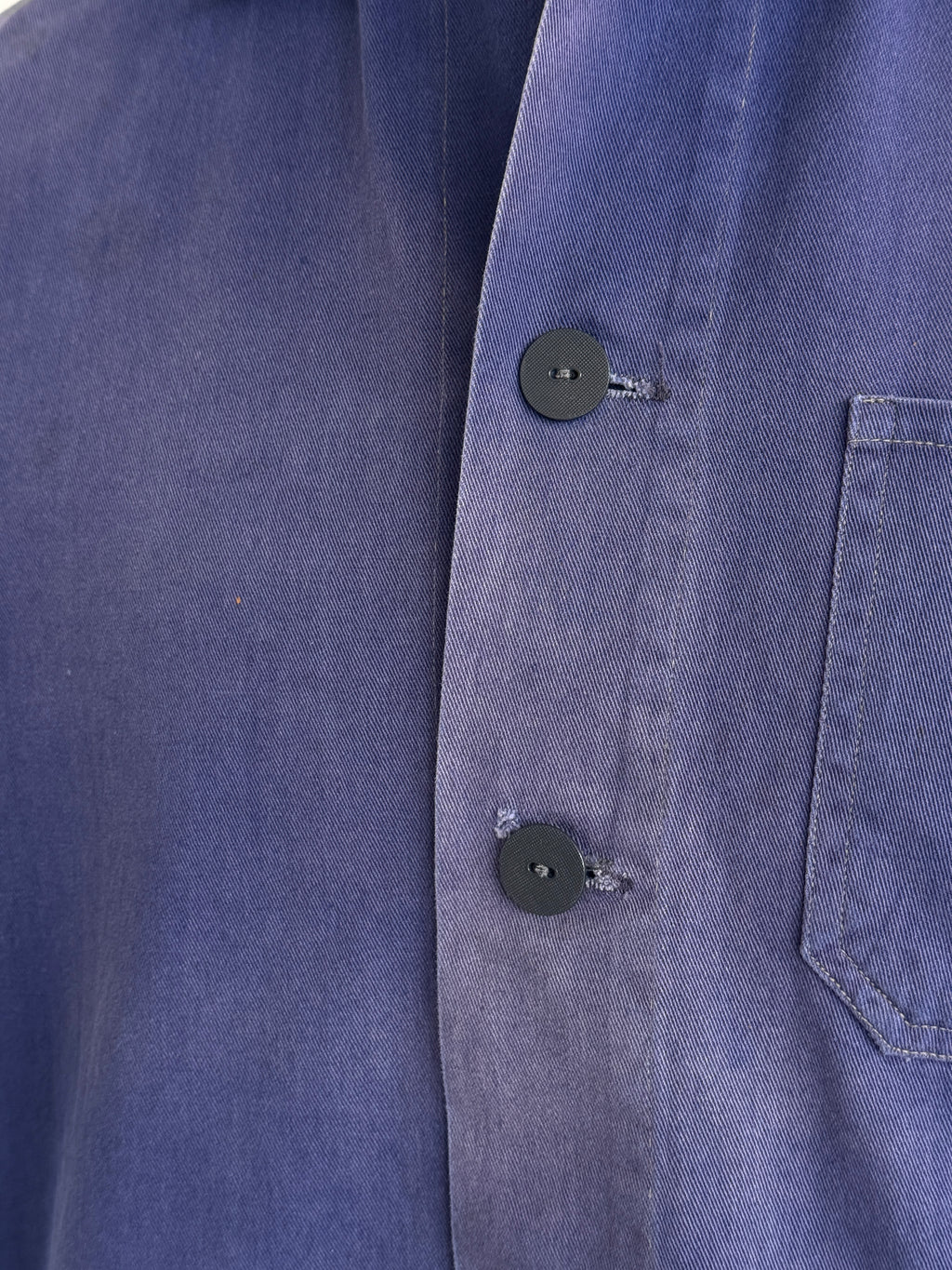 Faded Blue Friendship Made in China Vintage Workwear Chore Jacket CH386 - XS
