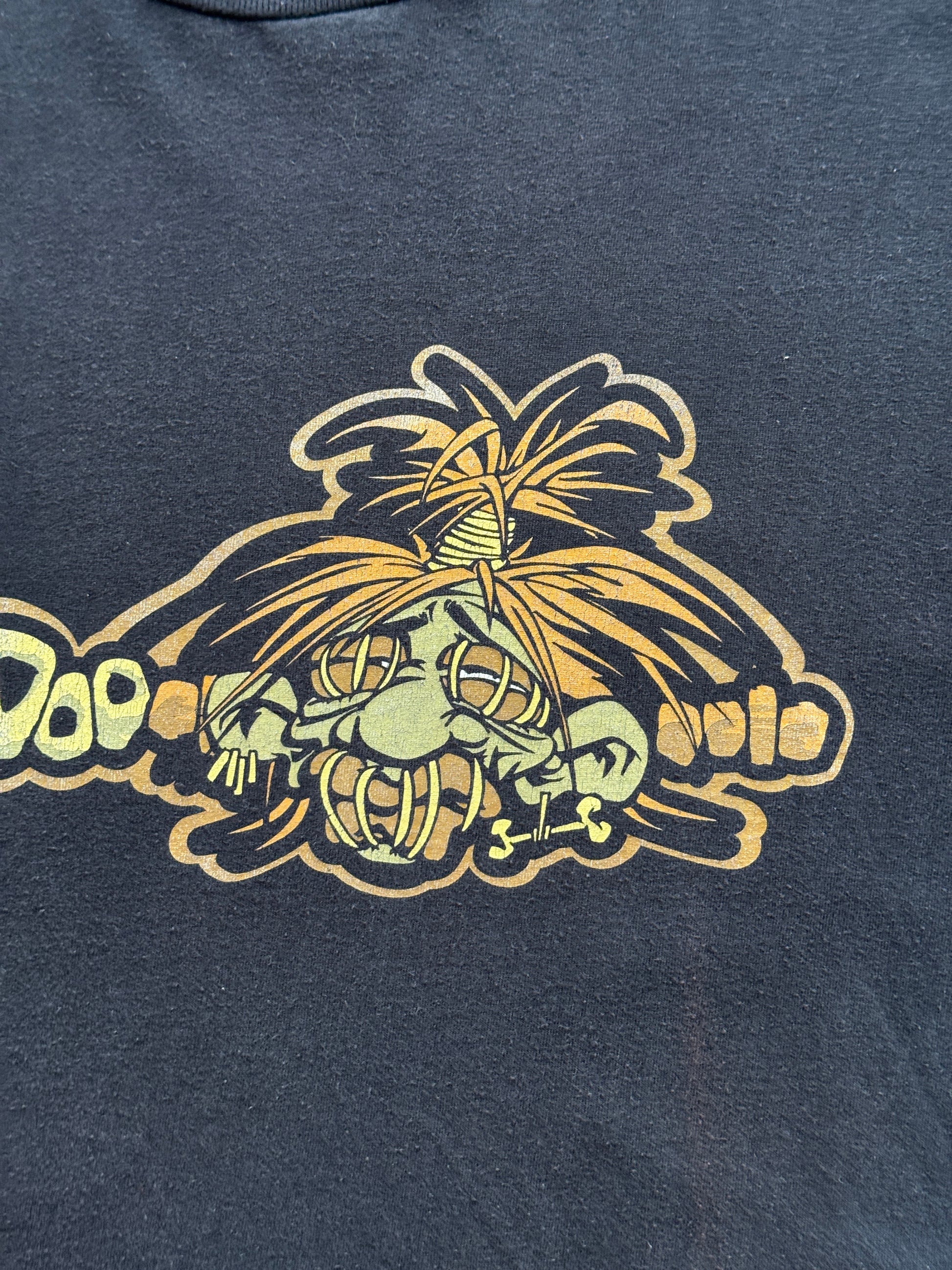 Black Voodoo 90's Vintage Tourist Graphic T-Shirt - XL