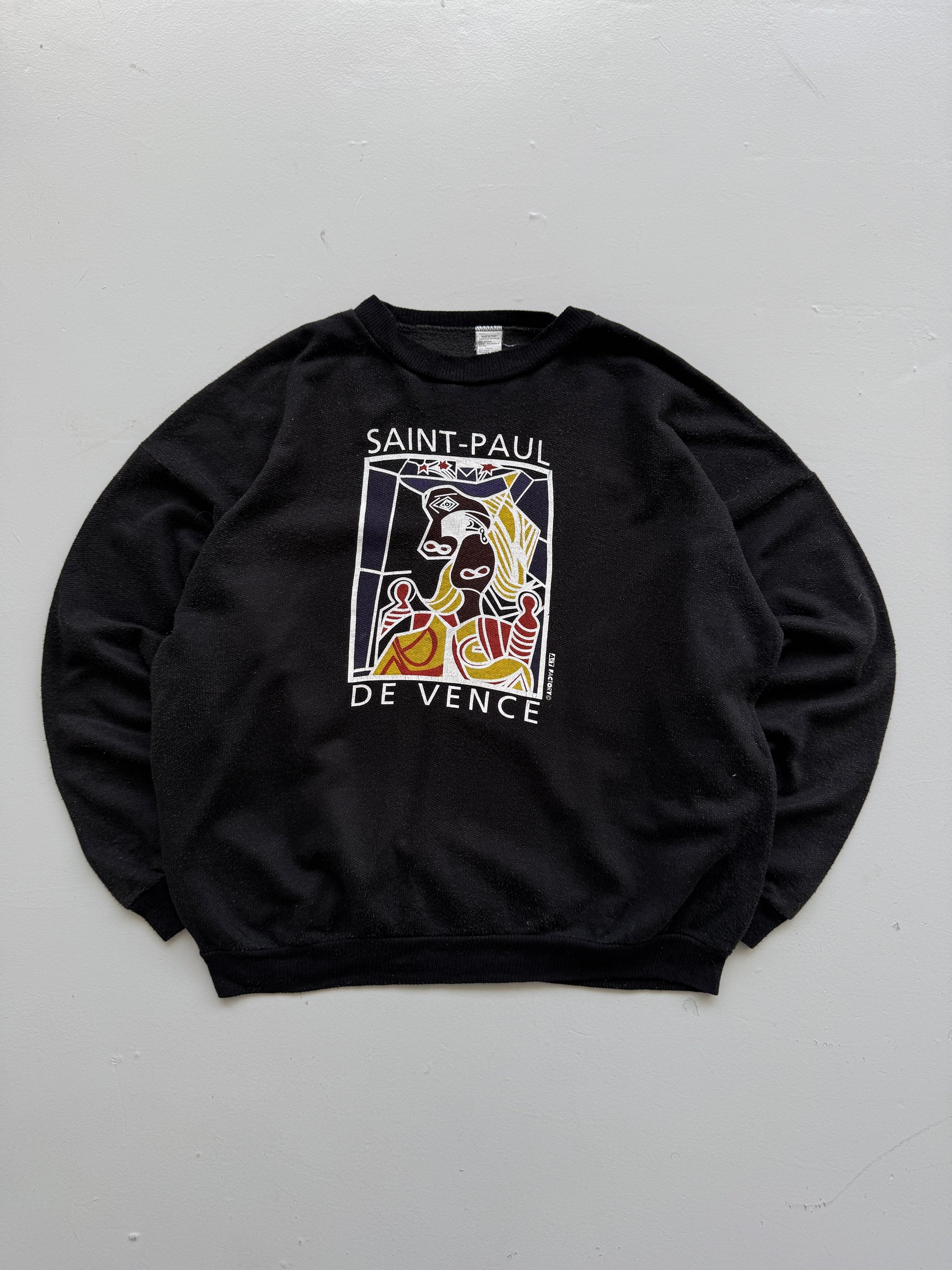 Saint-Paul de Vence Art Factory 90's Vintage Graphic Sweatshirt - Large