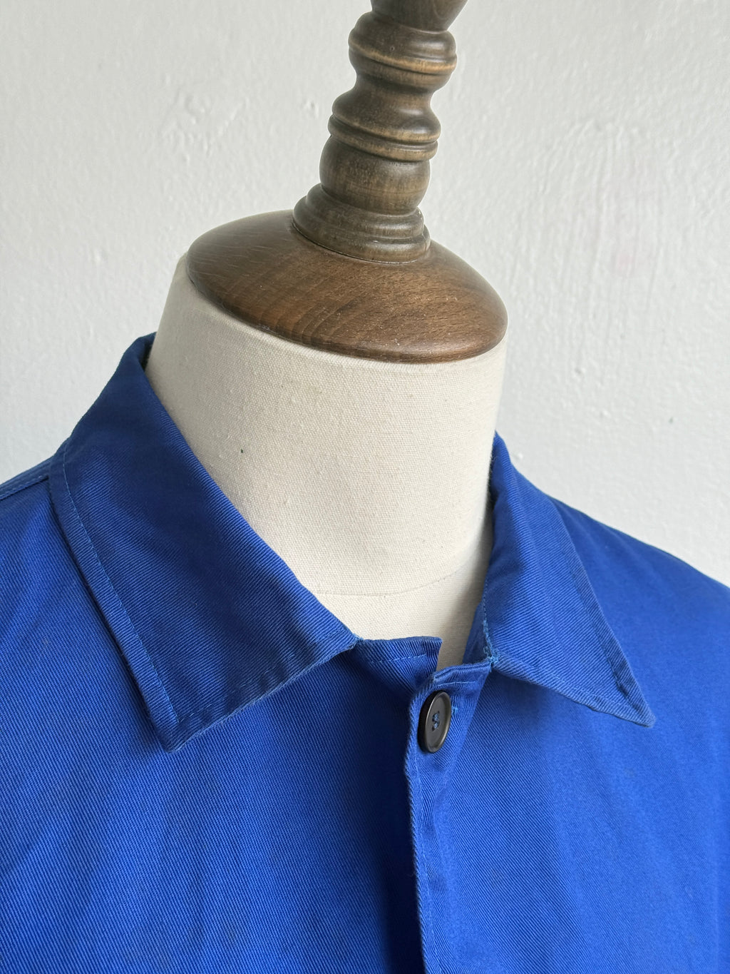 Blue French Vintage Workwear Chore Jacket CH437 - Large