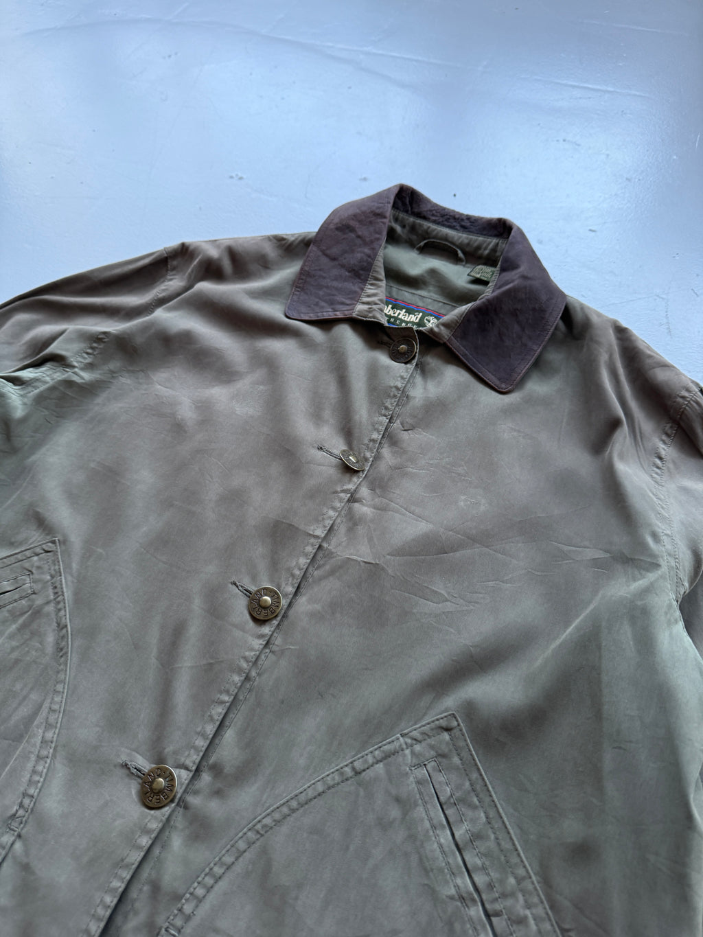 Green Timberland 00's Vintage Overcoat Barn Jacket - Medium