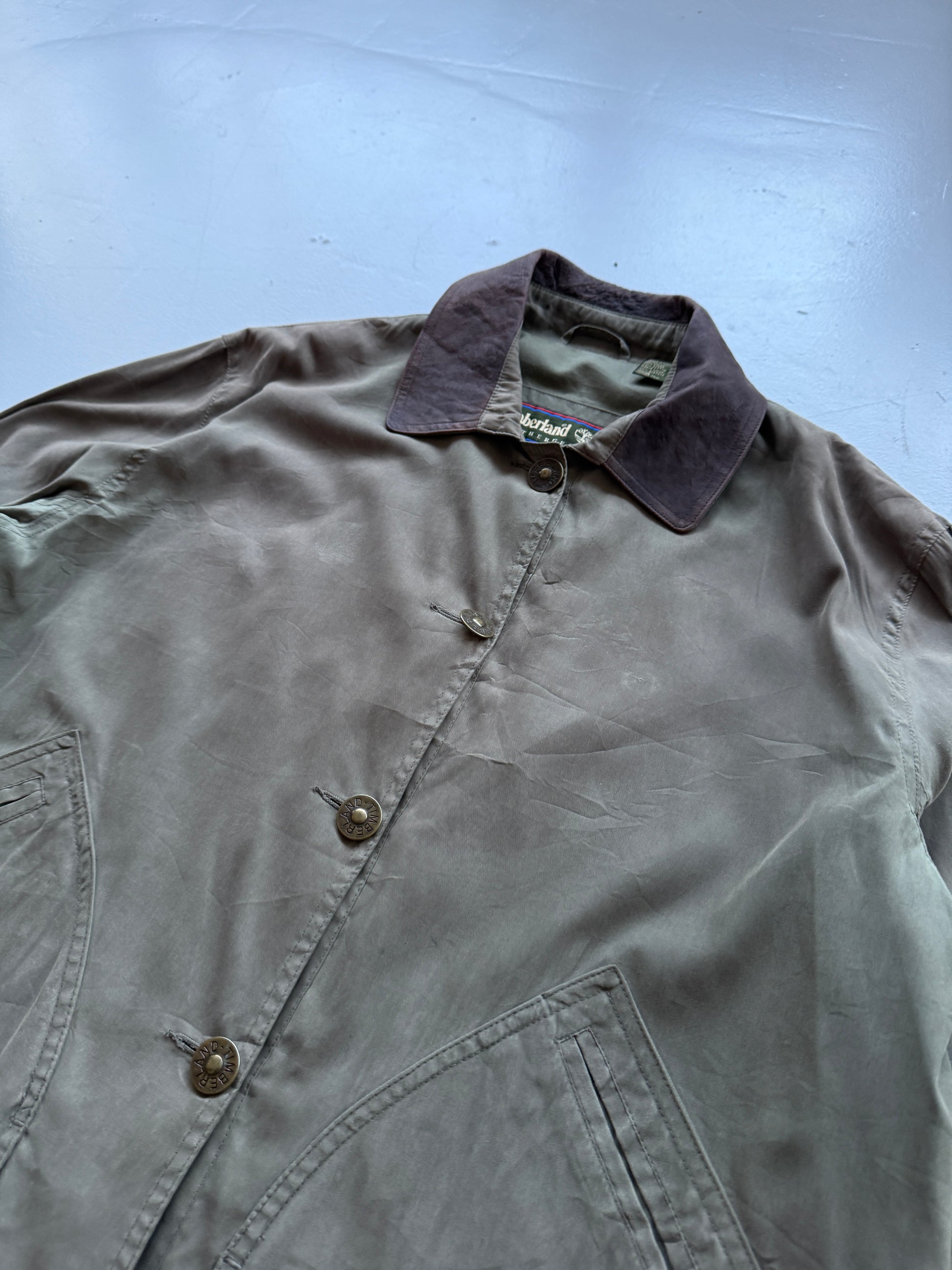 Green Timberland 00's Vintage Overcoat Barn Jacket - Medium