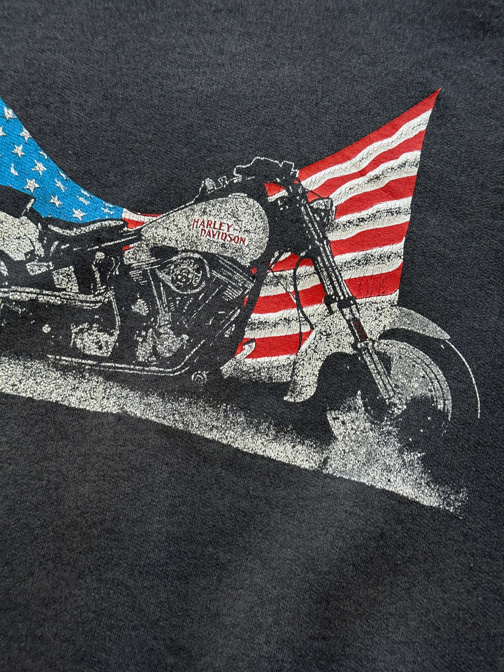 Harley Davidson Bob Paris France Lowboy 80's Vintage Sweatshirt - Small