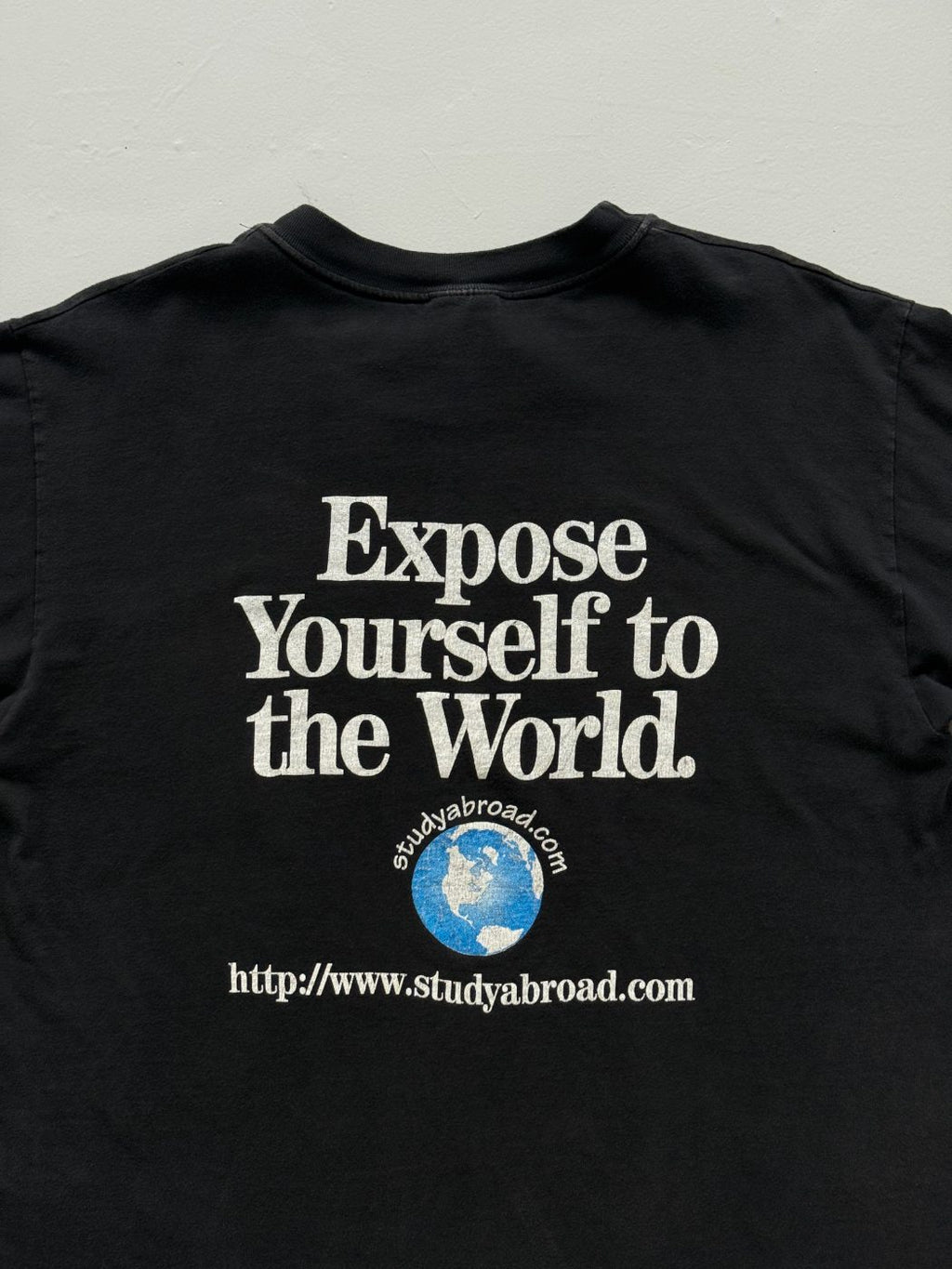 Hanes Beefy 'Expose Yourself to the World' 90's Vintage Graphic T-Shirt - Large