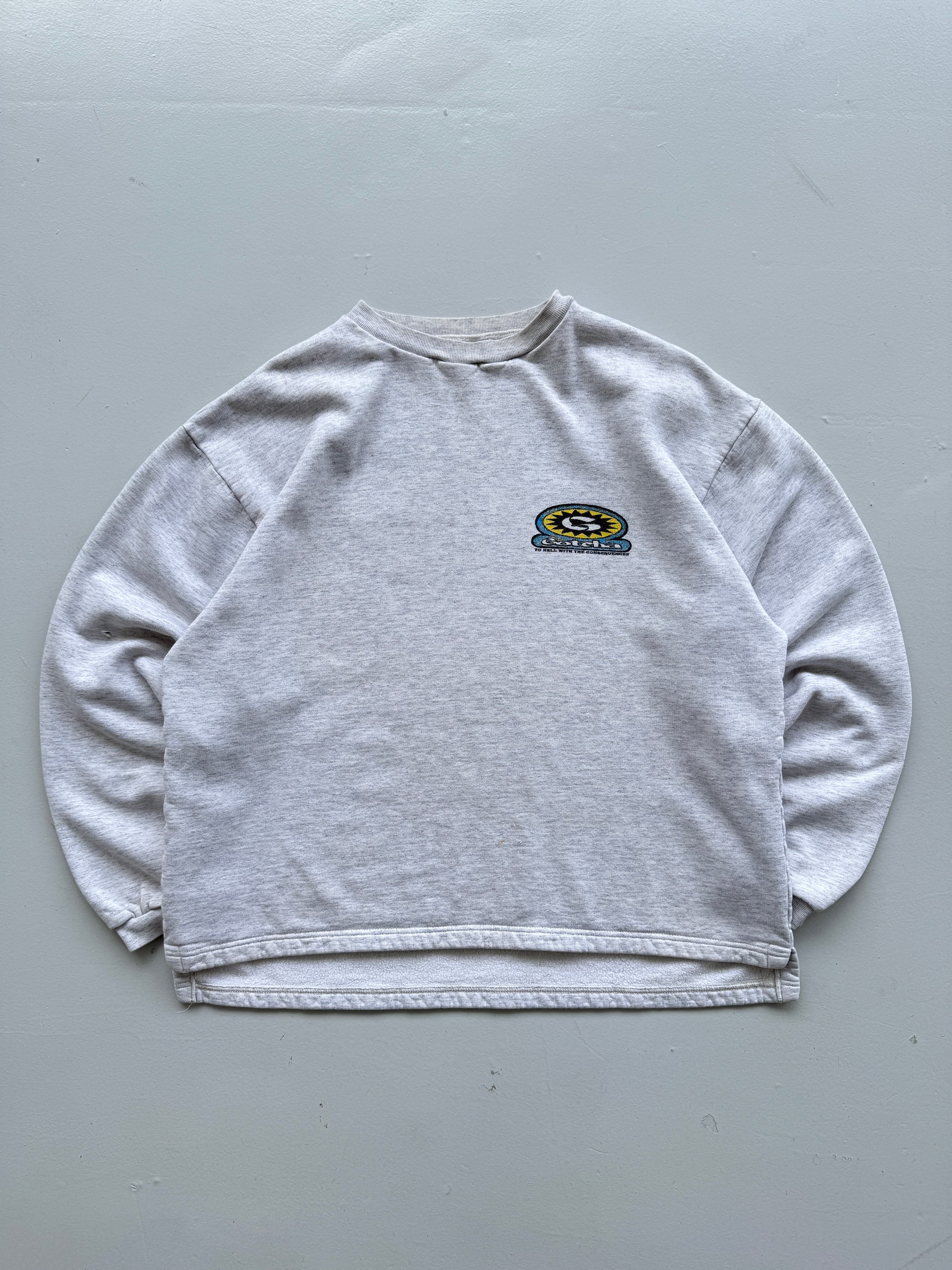 Gotcha Surf 'To Hell With The Consequences' 90's Vintage Sweatshirt - Medium