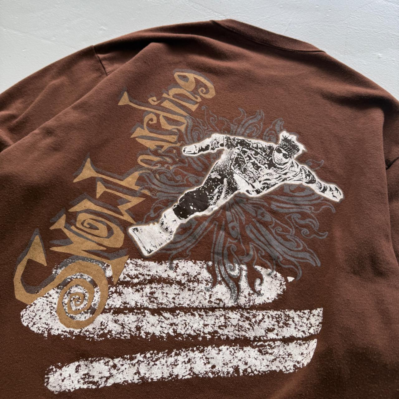 Brown Snowboard 00’s Y2K Vintage Graphic Sweatshirt - XL