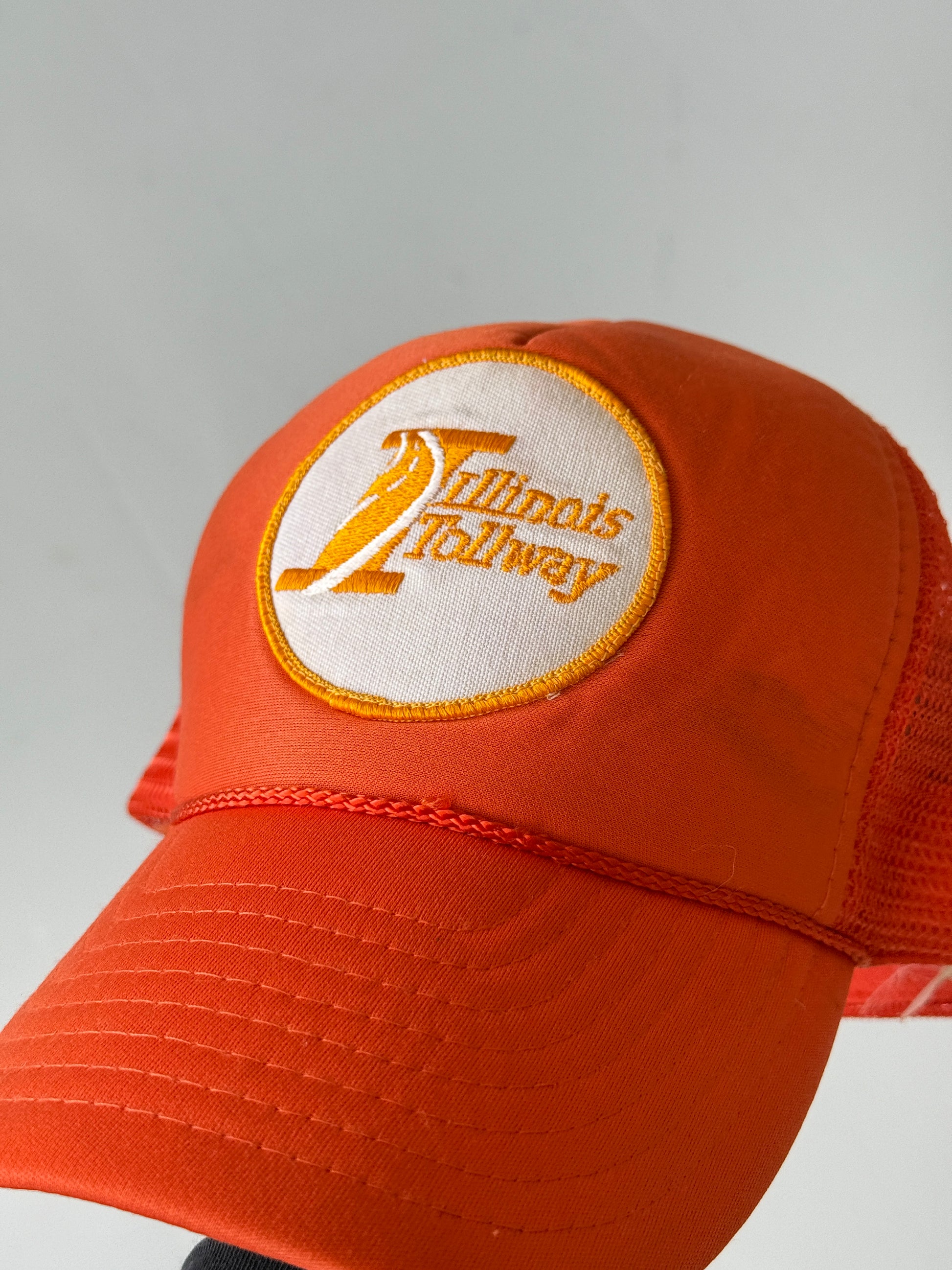 Orange Illinois Tollway Vintage Foam and Mesh SnapBack Trucker Cap