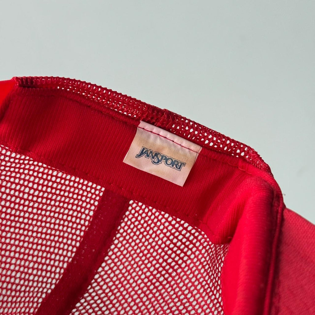 Red The Bar Vintage Foam and Mesh SnapBack Trucker Cap