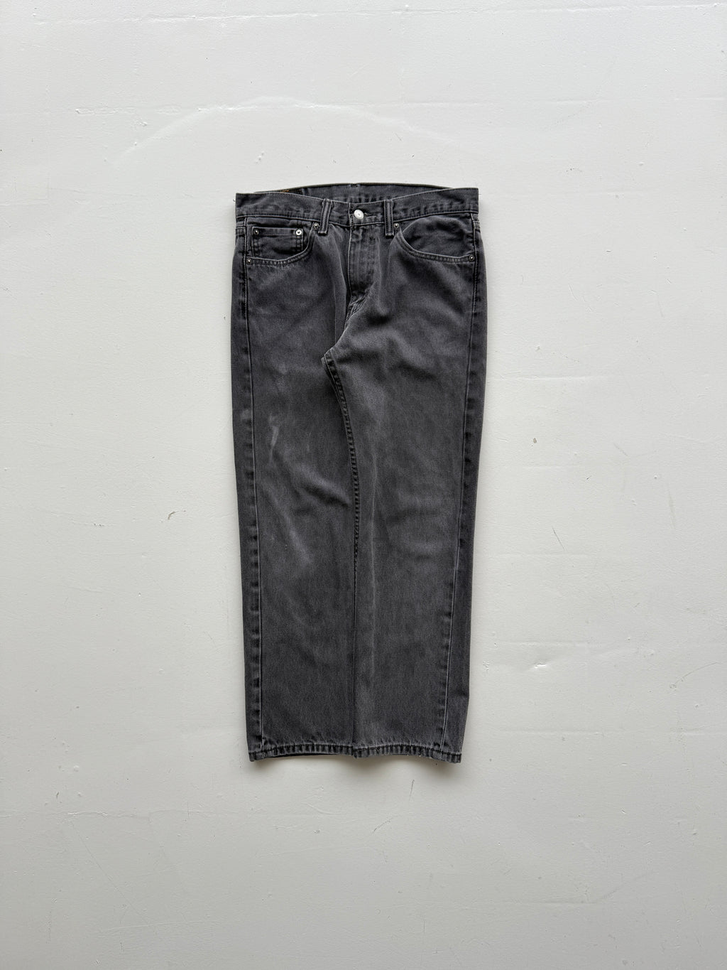 Grey Levi's 505 Denim Straight Leg Vintage Jeans - 32” x 28”