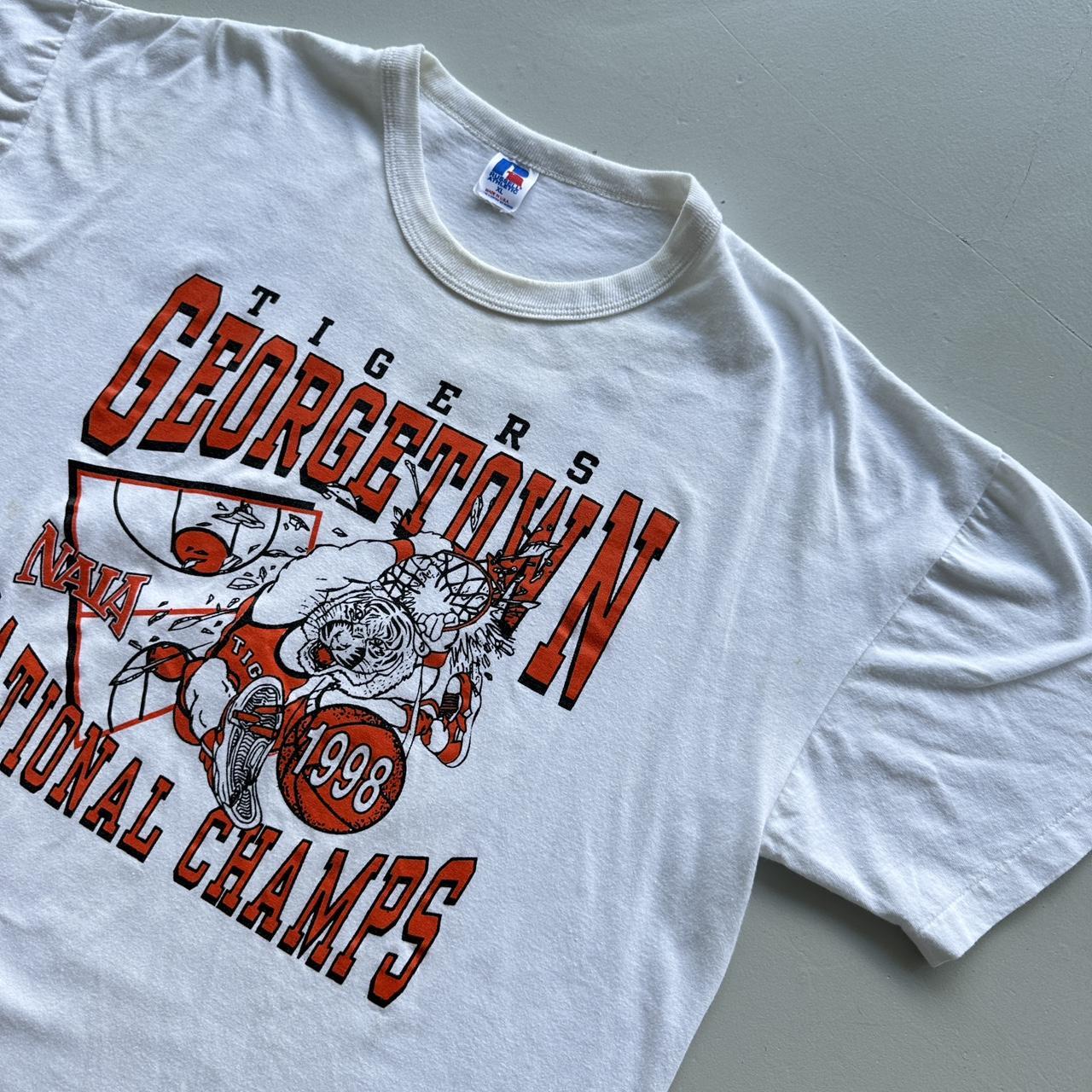 White Georgetown Basketball 1998 Vintage T-shirt -XL