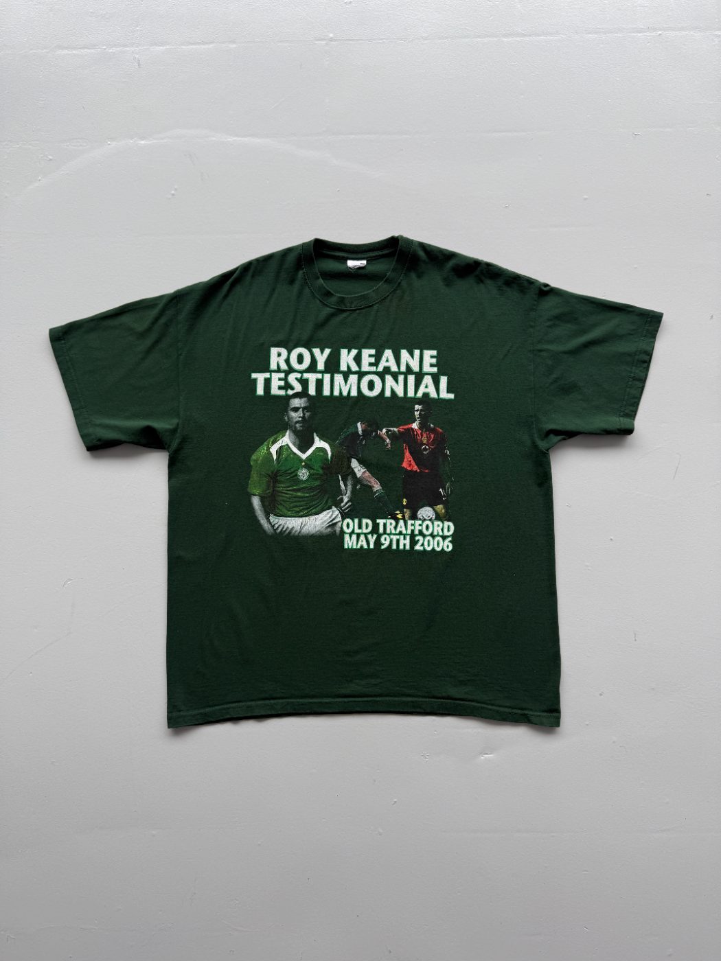 Roy Keane Testimonial Manchester United v Celtic Old Trafford 2006 Vintage T-Shi