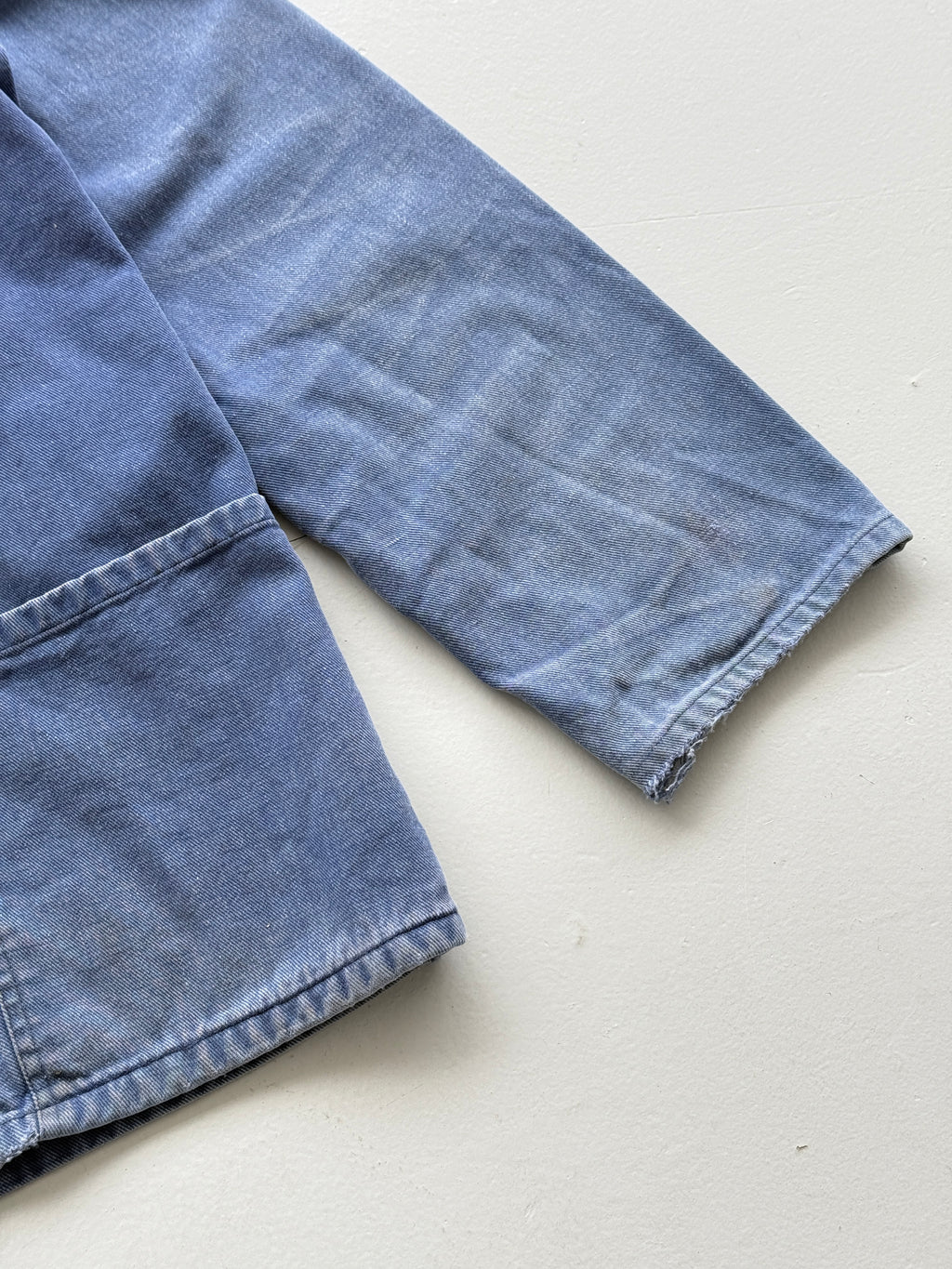 Faded Blue French 60s/70s Vintage Workwear Chore Jacket CH383 - Small