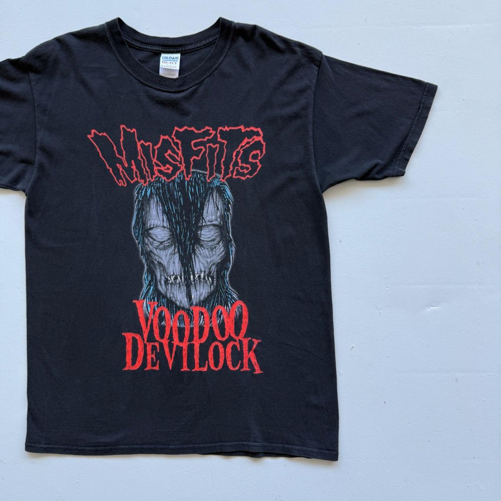 Black Misfits Early 00s Vintage Graphic Band T-shirt - Large