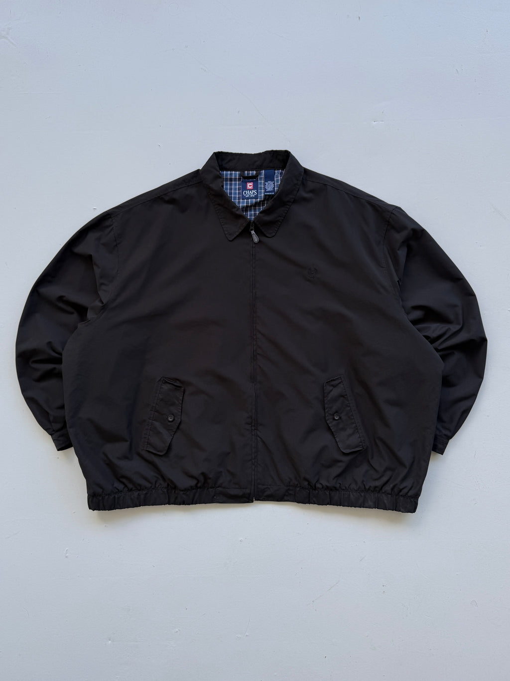 Chaps Ralph Lauren Black Vintage Harrington Jacket