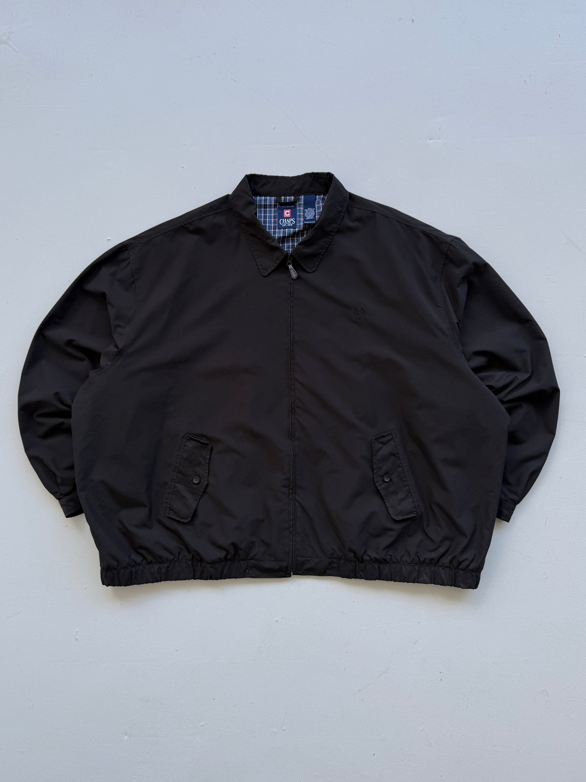 Chaps Ralph Lauren Black Vintage Harrington Jacket