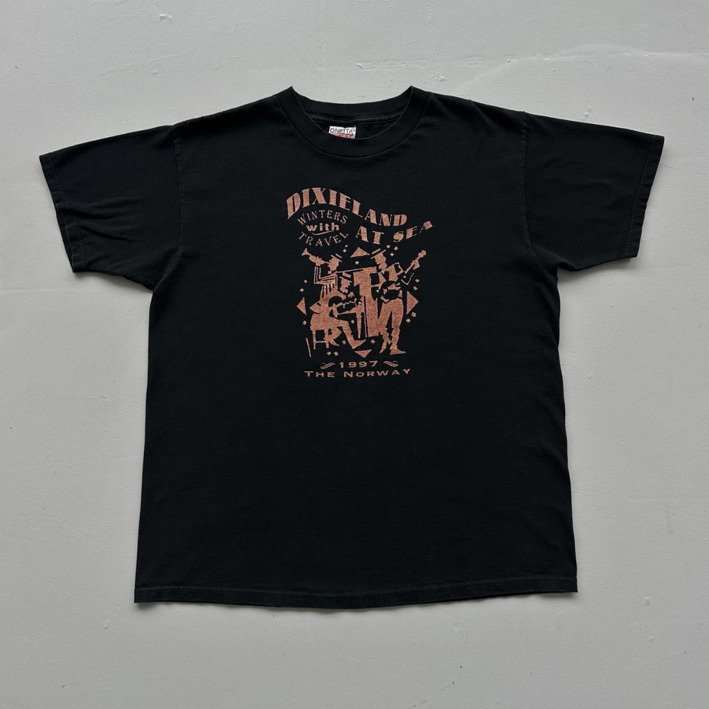 Black Dixie Land Band 90s Vintage T-shirt - Large
