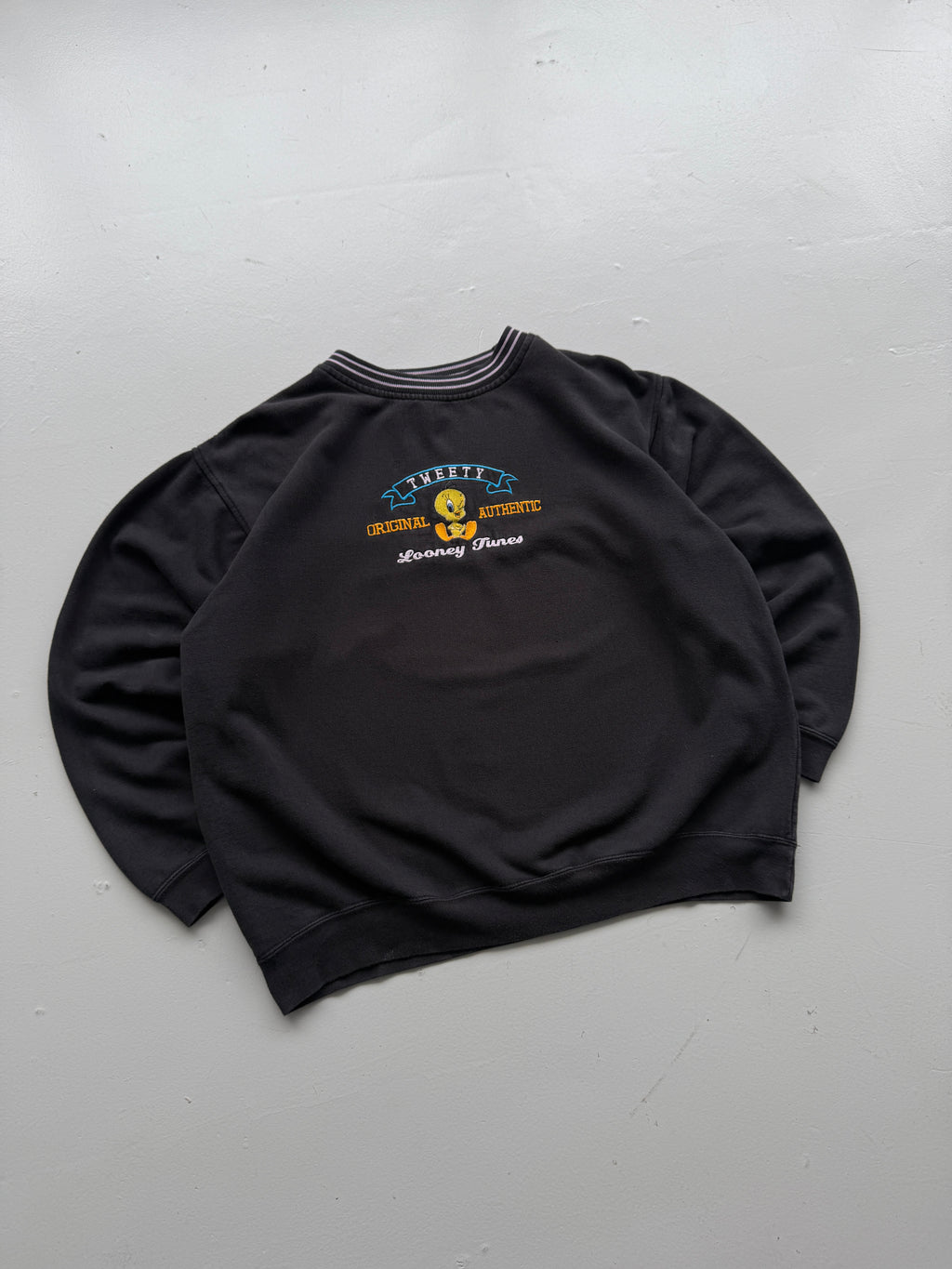 Looney Tunes Tweety Original Authentic Y2K Vintage Sweatshirt - Medium