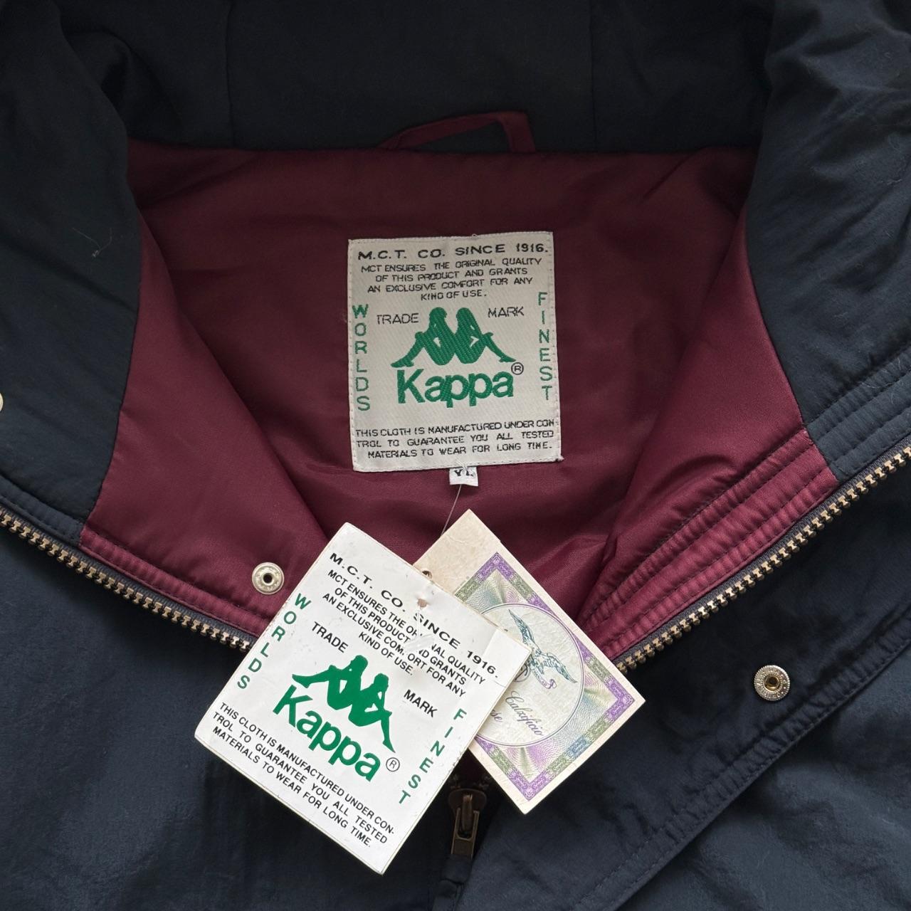 Navy Kappa 90's Heavy Down Parka Jacket - Large