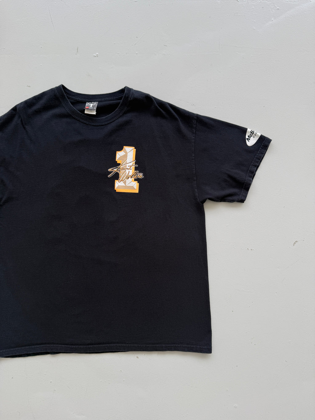 Black Nascar 00's Vintage Graphic Motor-racing T-Shirt - XL