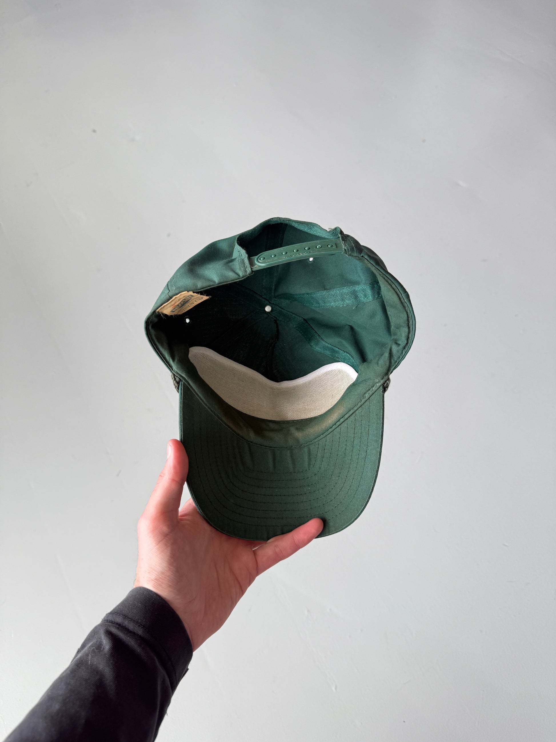 Green Woodards Vintage Cotton SnapBack Trucker Cap
