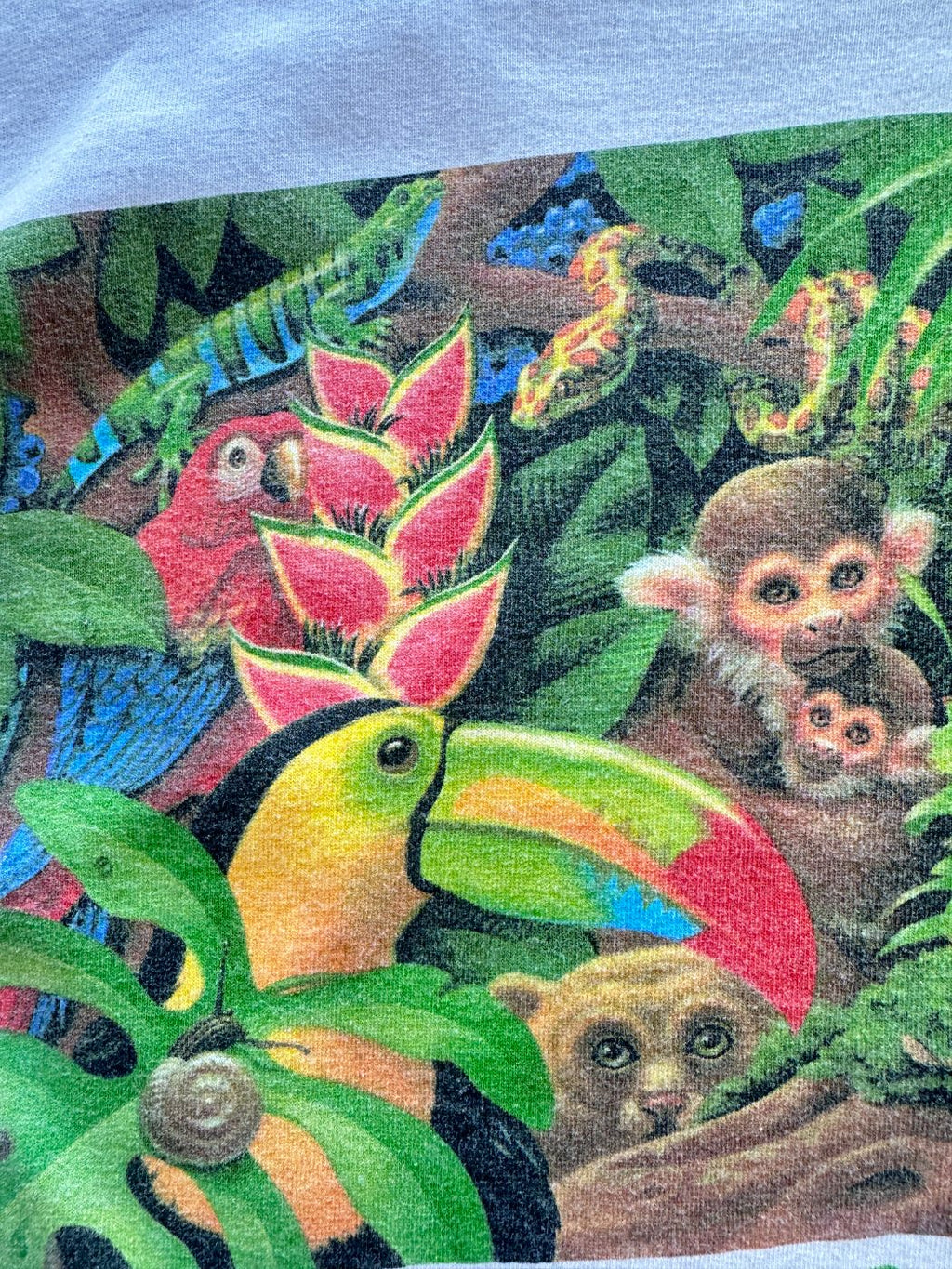Human-i-Tees The Living Forest 90's Vintage Single Stitch T-Shirt - XL