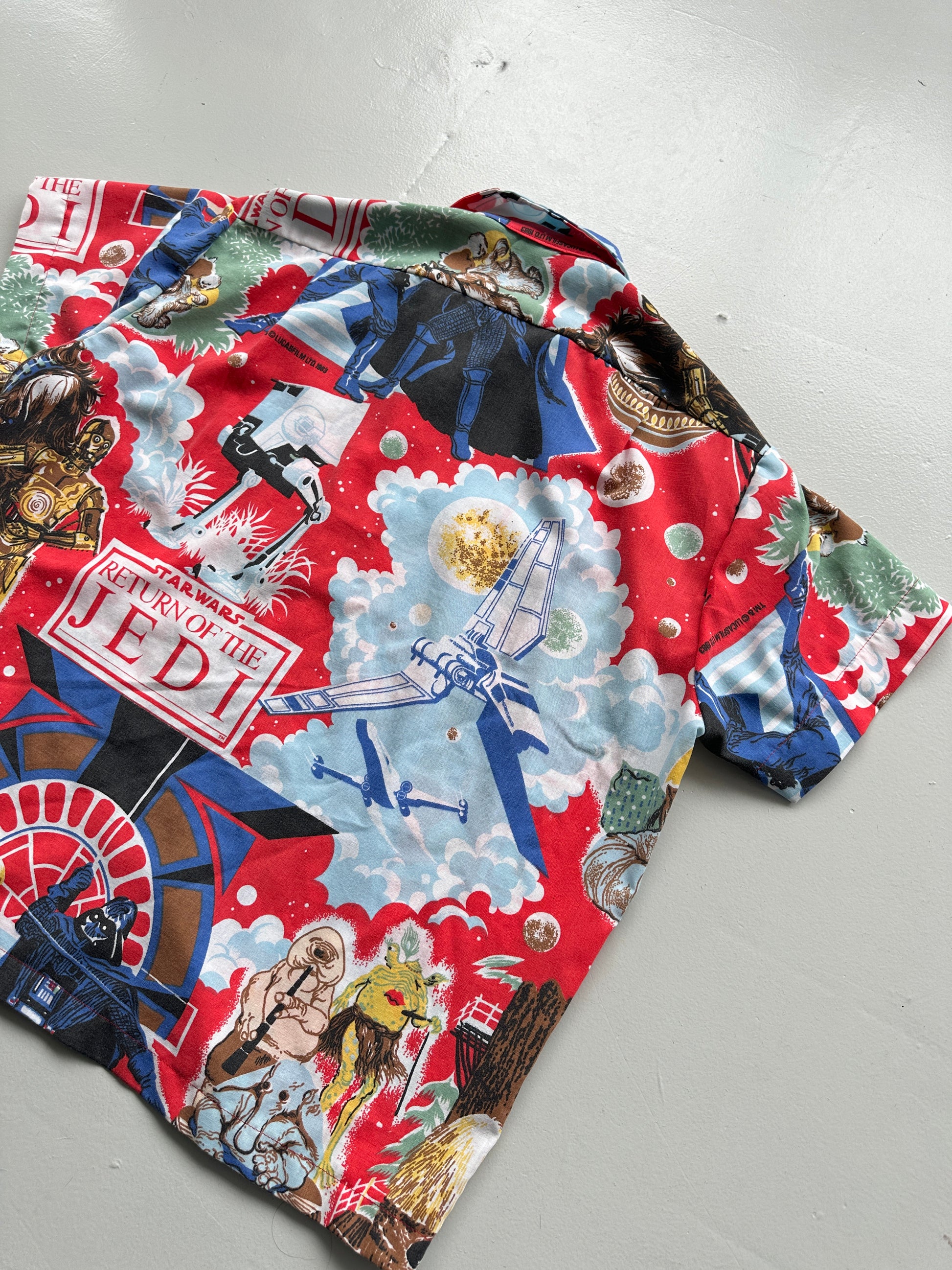 Star Wars Hand-Made Camp Collar Vintage 1980s Shirt No. 2 - Medium