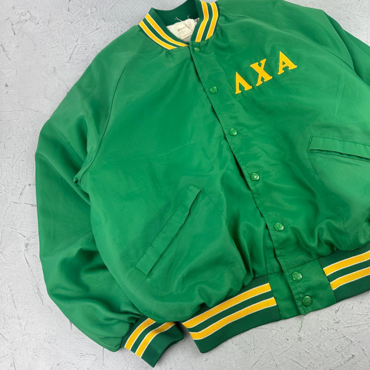 Lambda Chi 80s USA Green University Varsity Jacket - Large