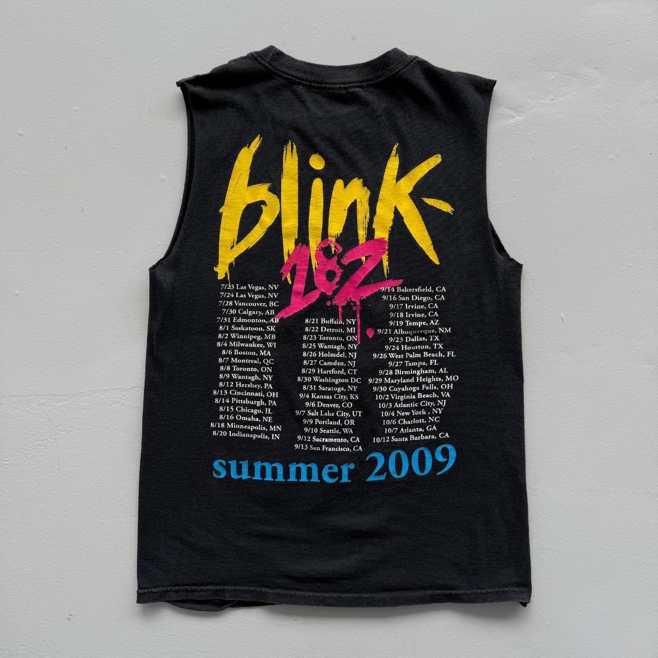 Black Blink-182 Vintage 00s Hand Cut Vest - Small