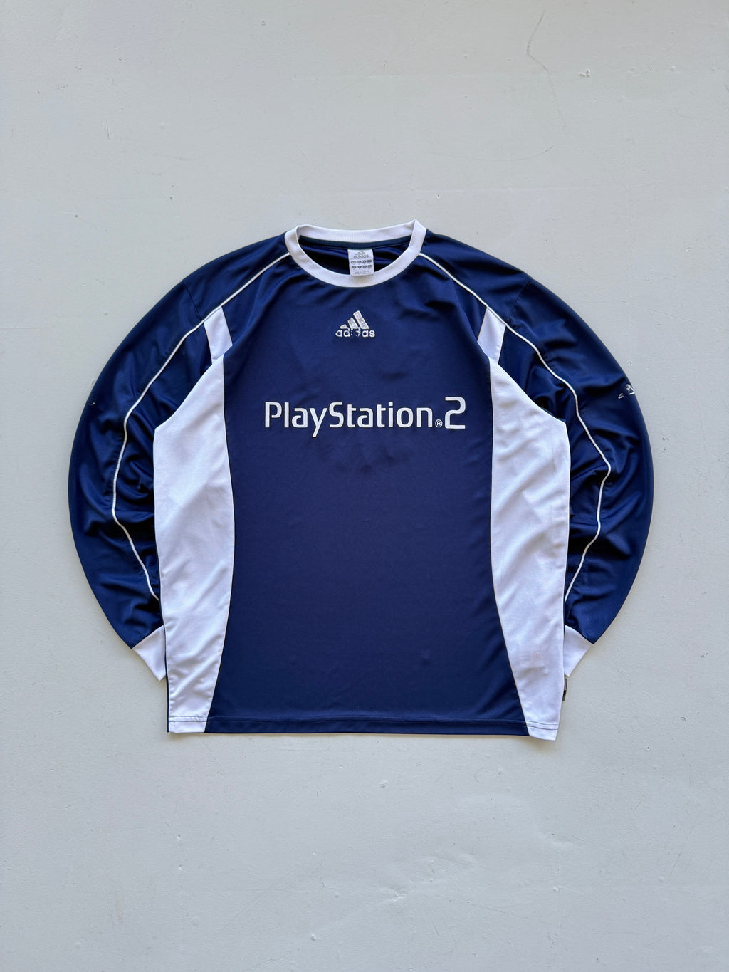 Adidas PlayStation 2 Y2K Vintage L/S Football Shirt #2 - Medium