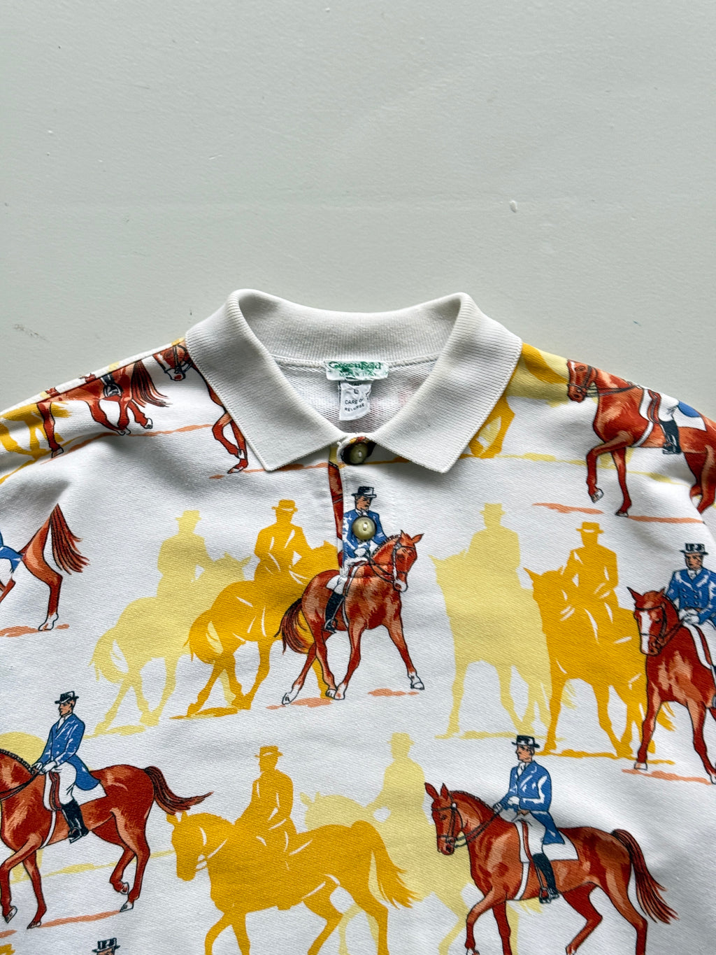 Greenfield Made in Italy Equestrian 80's Vintage Sweatshirt - Medium