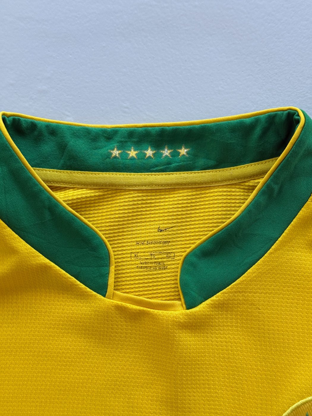 Nike Brazil CBF 2000's Vintage Home 06/08 Football Shirt - XL