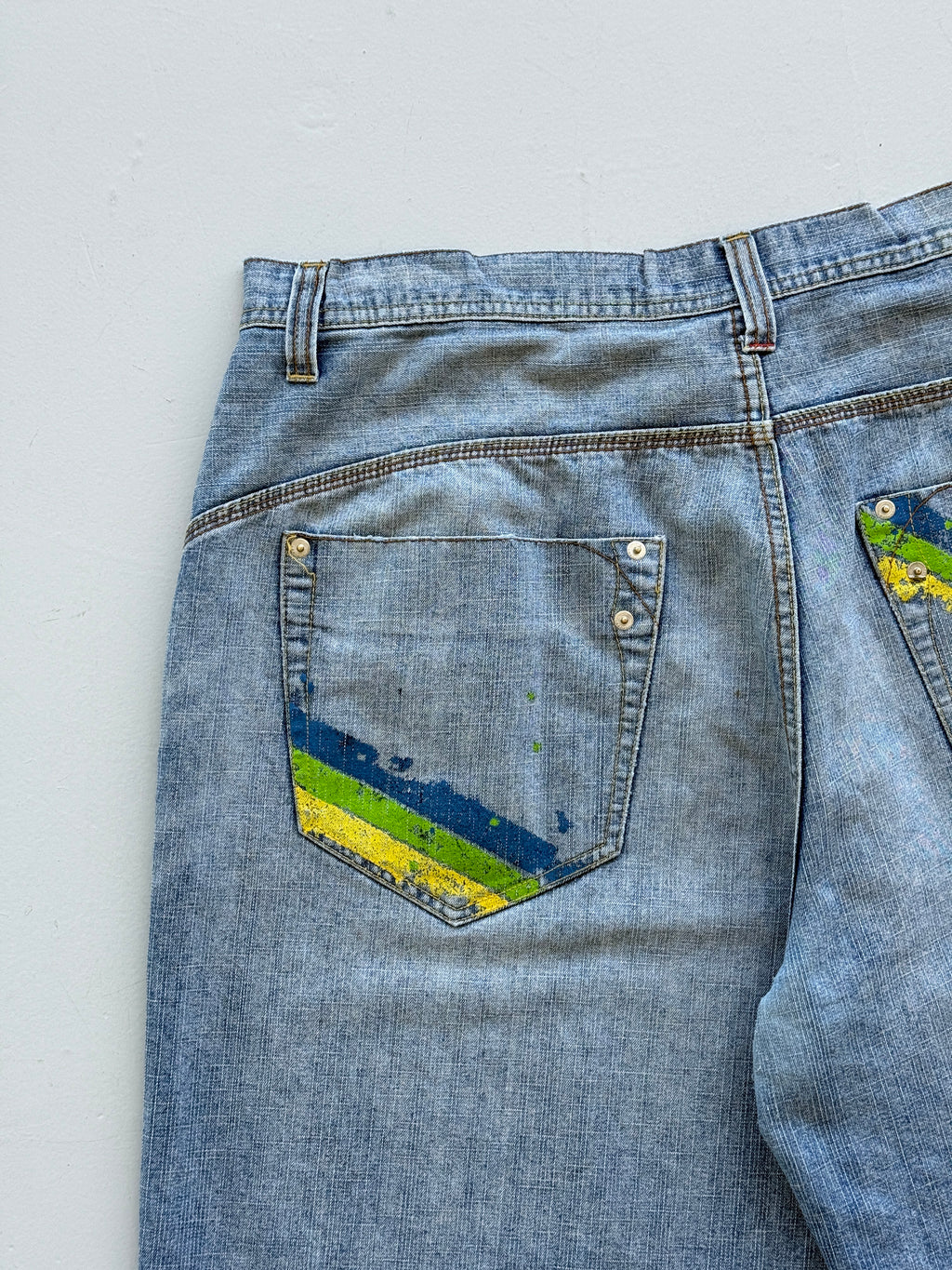 Light Blue Rocawear 00's Vintage Y2K Baggy Hip Hop Denim Shorts - W38 x L14