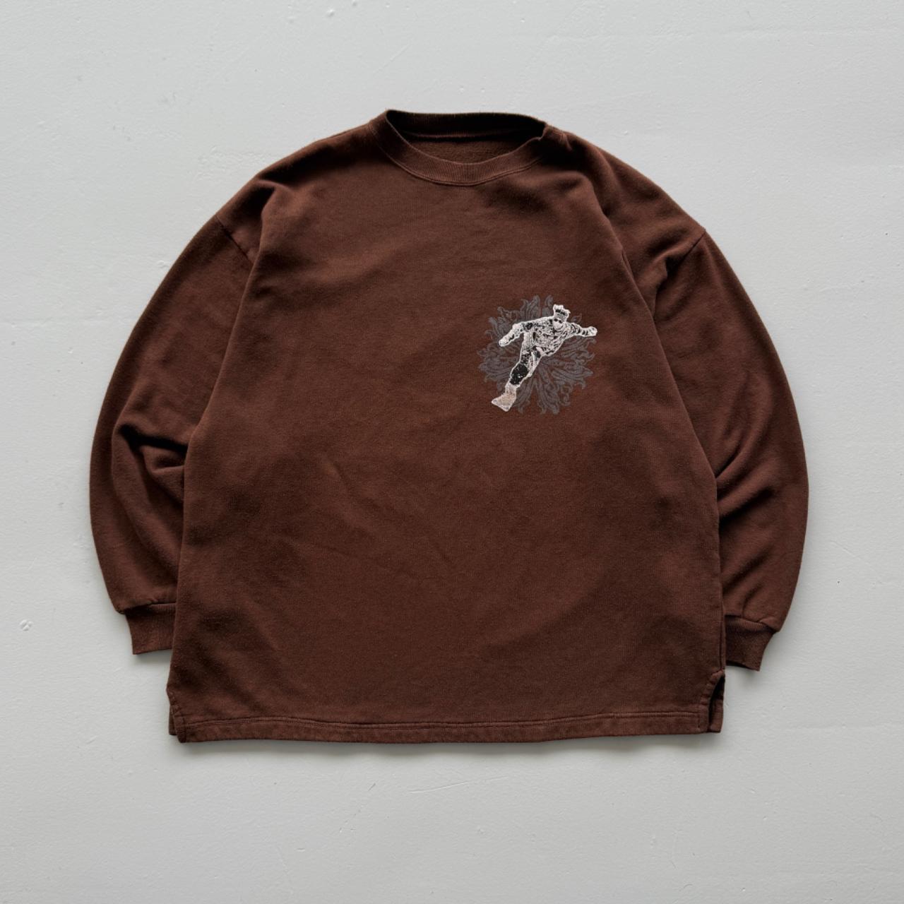 Brown Snowboard 00’s Y2K Vintage Graphic Sweatshirt - XL