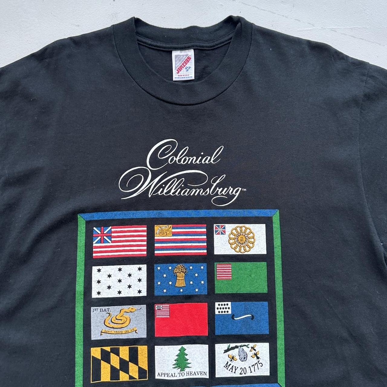 Colonial Williamsburg Black Tourist 90s Vintage T-shirt - XL