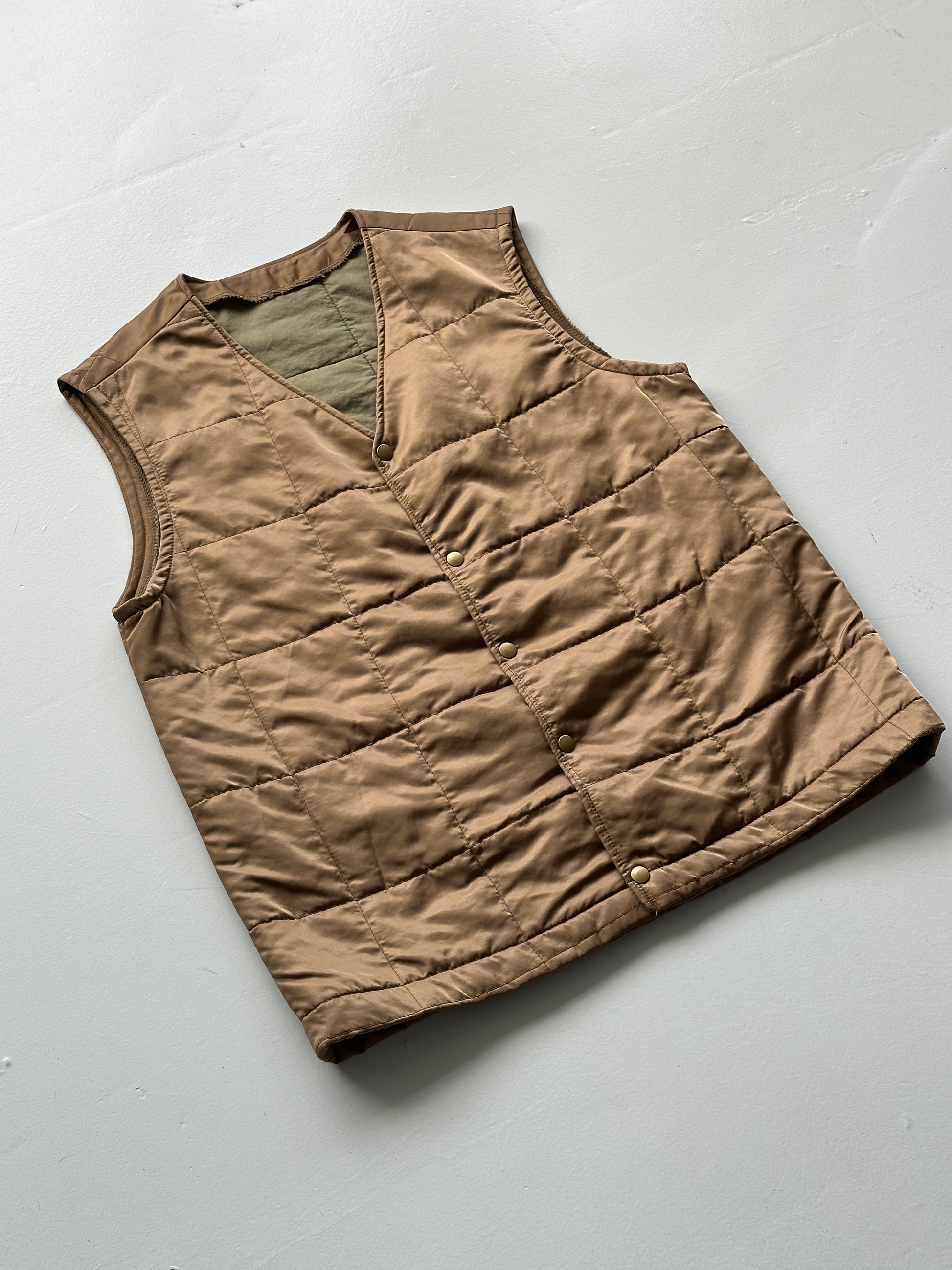 American Vintage Military Style Quilted Liner Vest Vintage - Medium