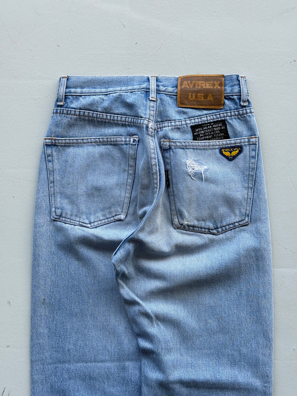 Denim Avirex 90's Straight Leg Vintage  Mom Jeans - 24” x 26”