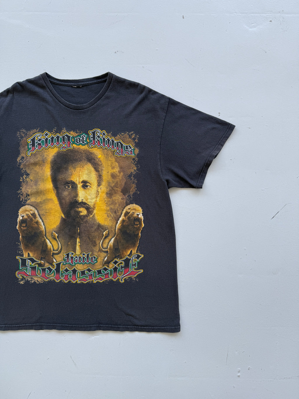 Black Heidi Selassie 00's Vintage Political Graphic T-Shirt - Large