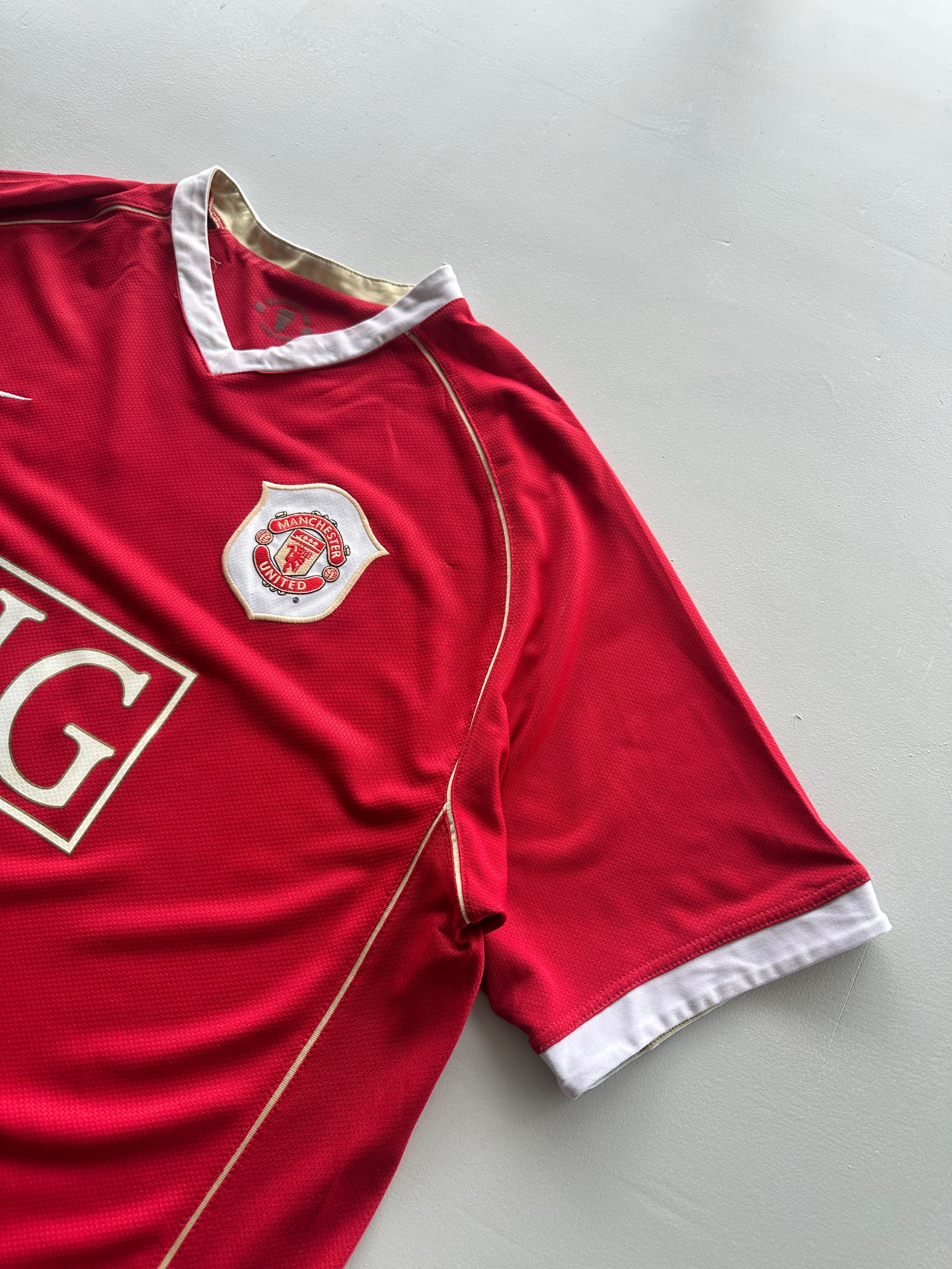 Nike Manchester United Ronaldo #7 AIG 00's Vintage Home Football Shirt - XL