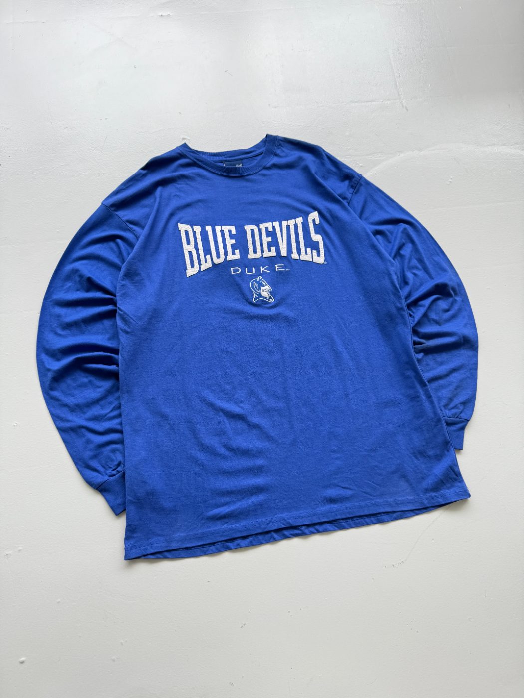 OVB Old Varsity Brand Duke Blue Devils Vintage Long Sleeve College T-Shirt - 2XL