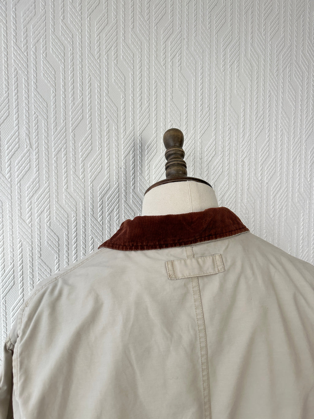Eddie Bauer 90's Vintage Barn Jacket Cream / Sandstone - Large