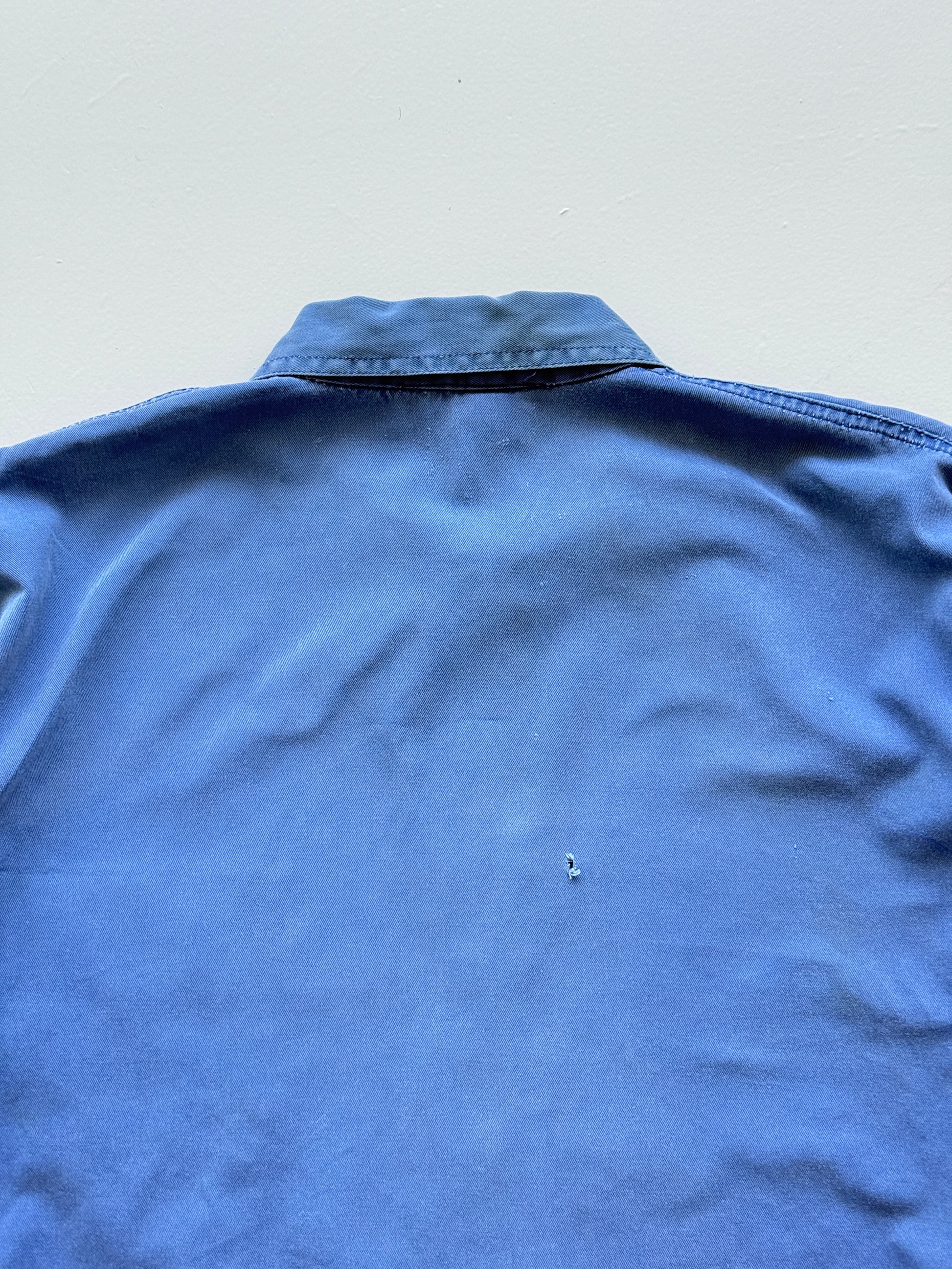 Blue French Vintage Workwear Chore Jacket CH344 - Large
