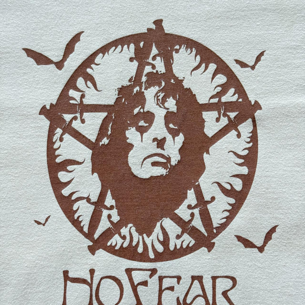 Tan Alice Cooper No Fear Vintage 00s T-shirt - Small