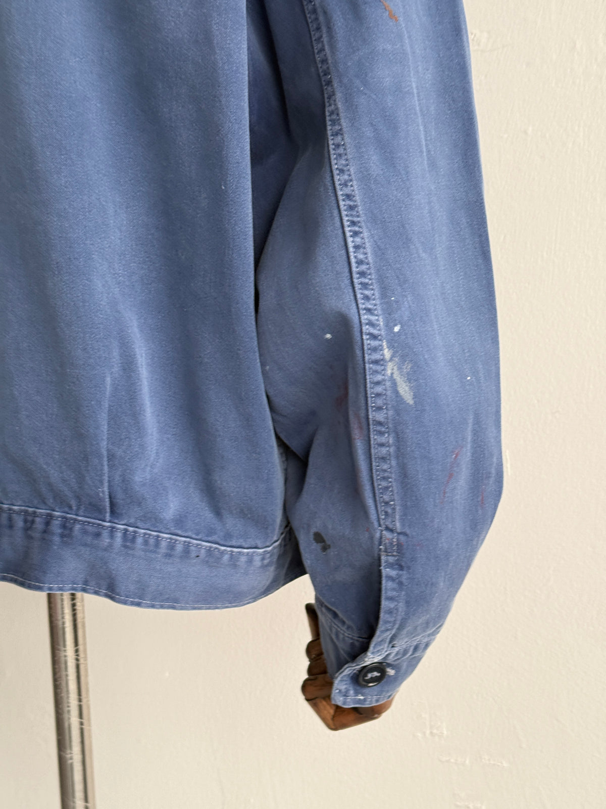 Blue French 1970's Vintage Workwear Chore Jacket CH547 - Large