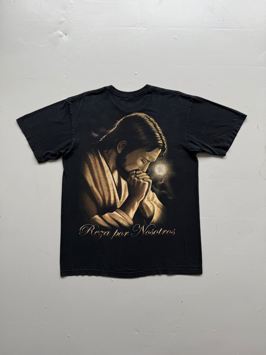 Black Jesus Rey de Reyes 00's Vintage Graphic T-Shirt