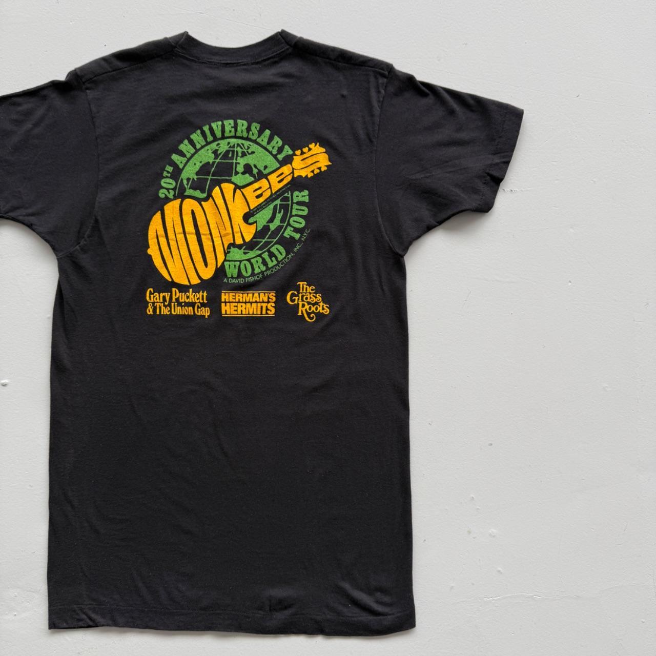 Black Monkees 80s Vintage Graphic Band T-Shirt - Small