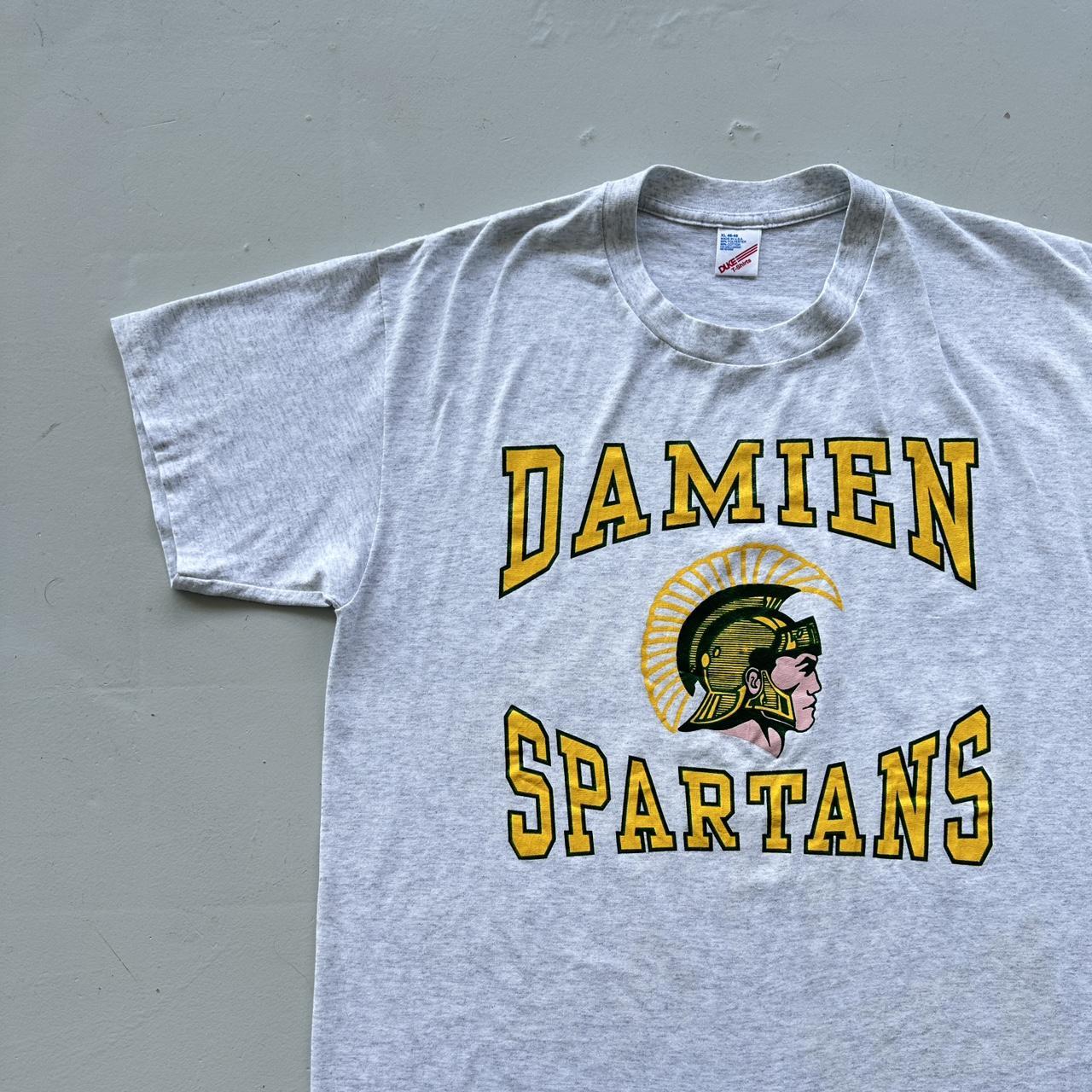 Grey Damien Spartans University Vintage 90's T-shirt - XL