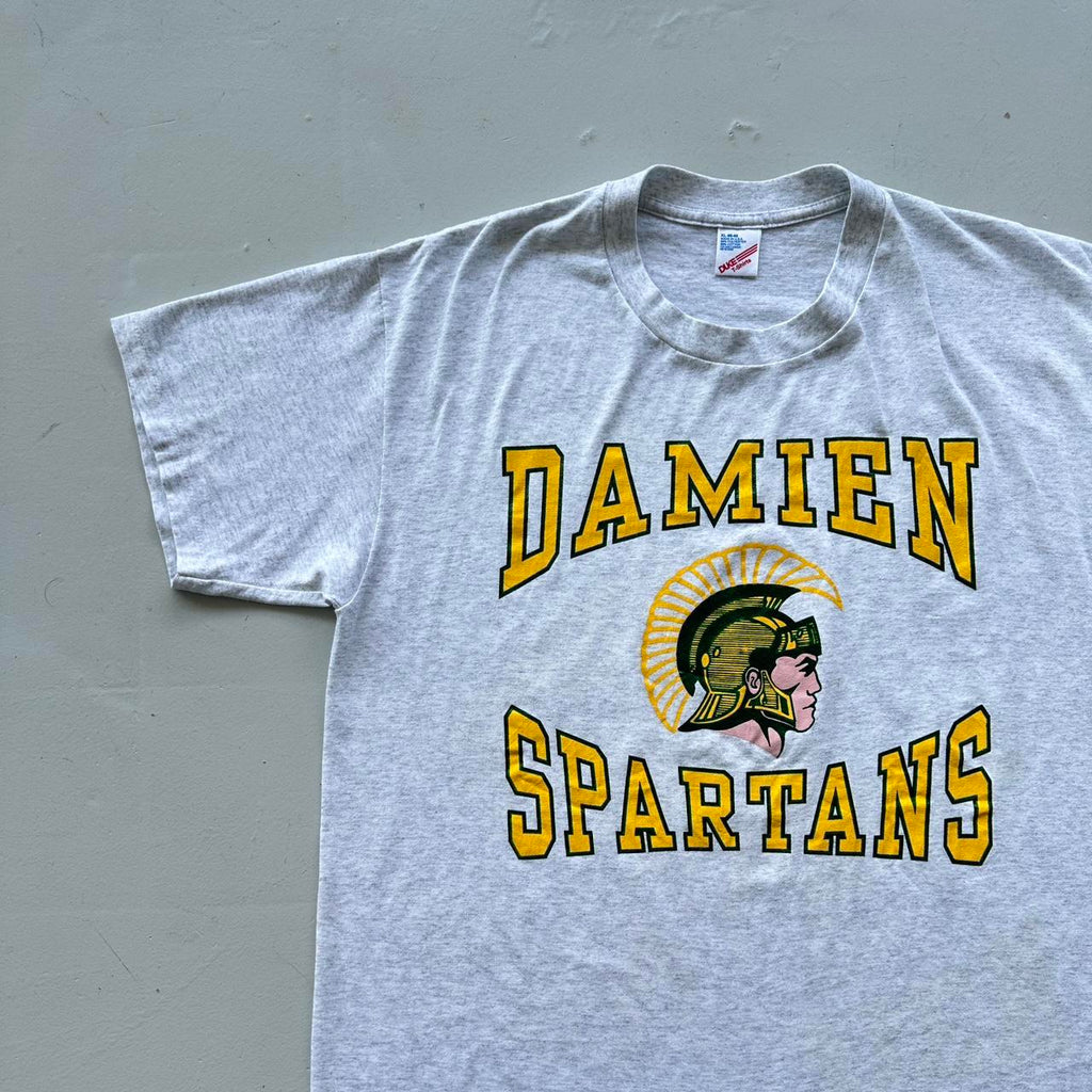 Grey Damien Spartans University Vintage 90's T-shirt - XL