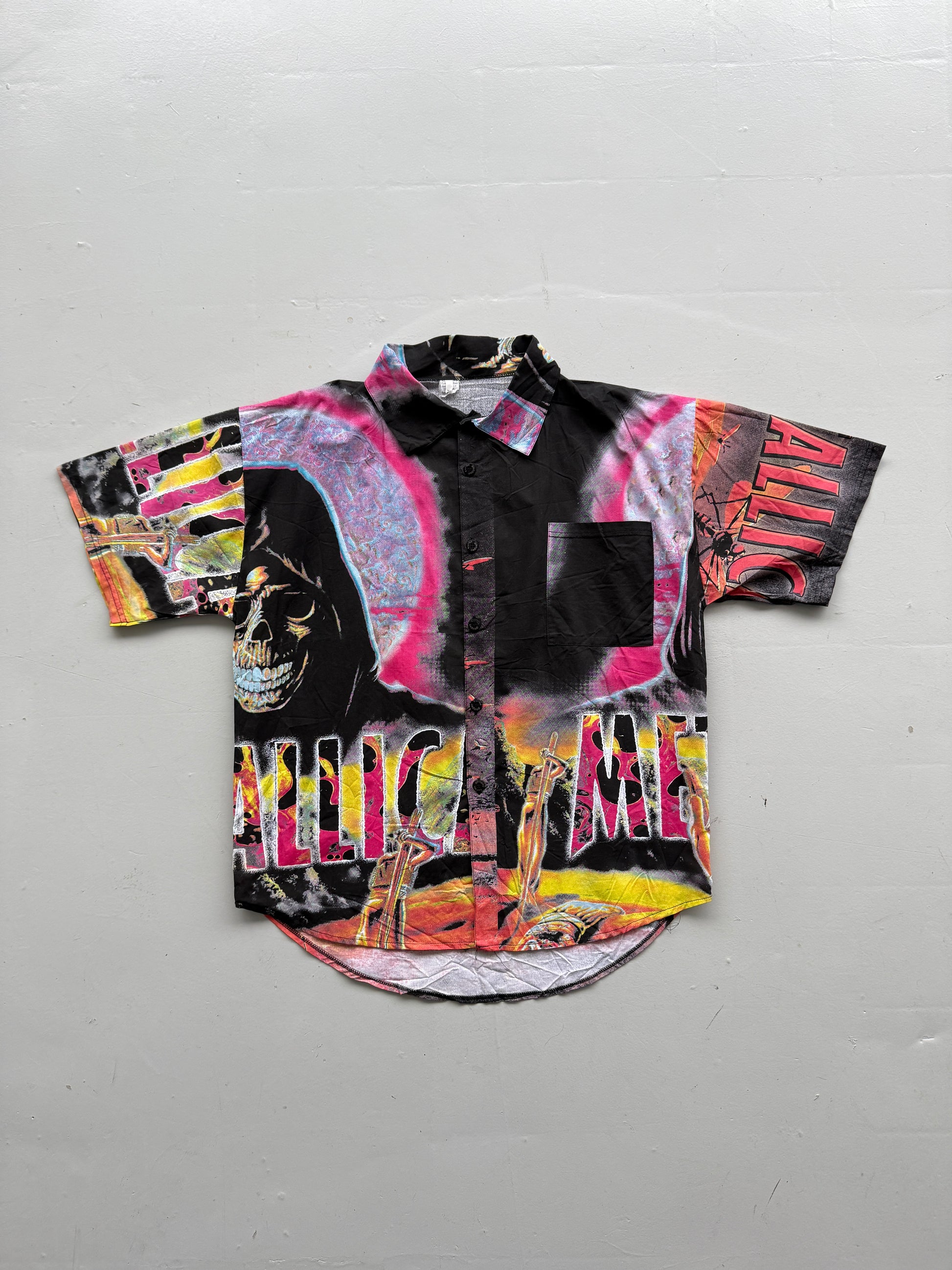 Rare Metal Metallica 90's Vintage AOP All Over Print Shirt - XL