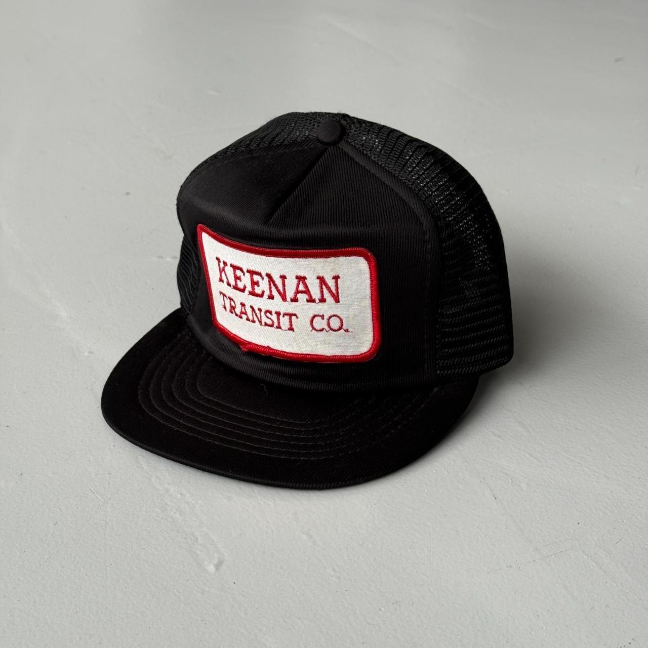 White Keenan Transit Co Vintage Mesh and Foam SnapBack Trucker Cap